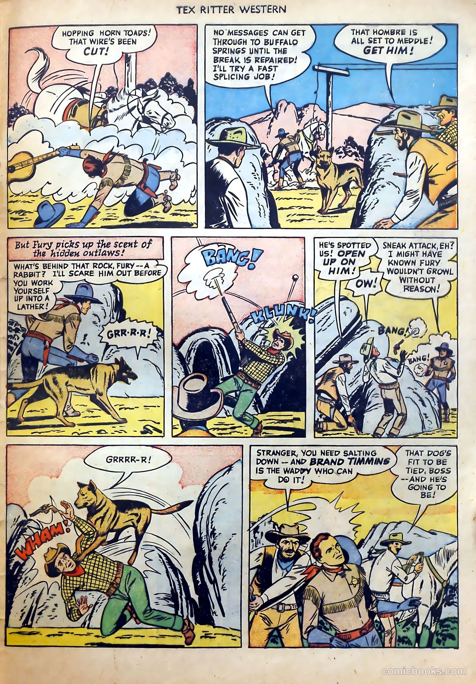 Tex Ritter Western #1 (1950) — page 31 of 40