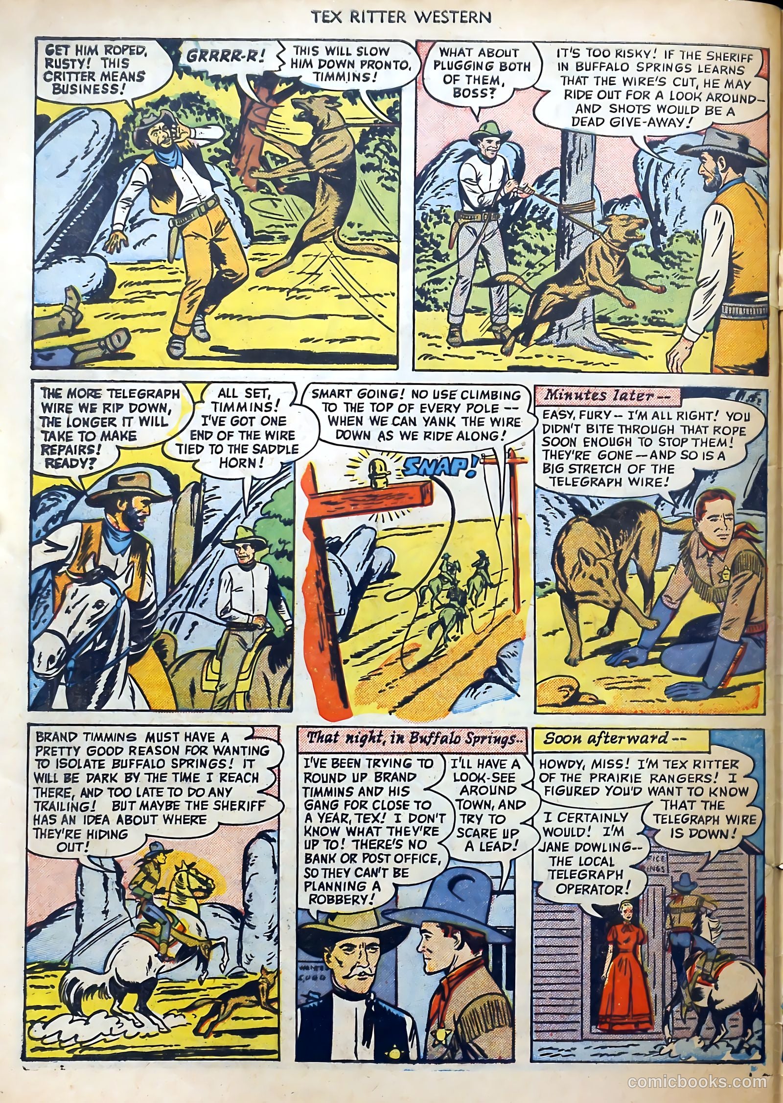 Tex Ritter Western #1 (1950) — page 32 of 40