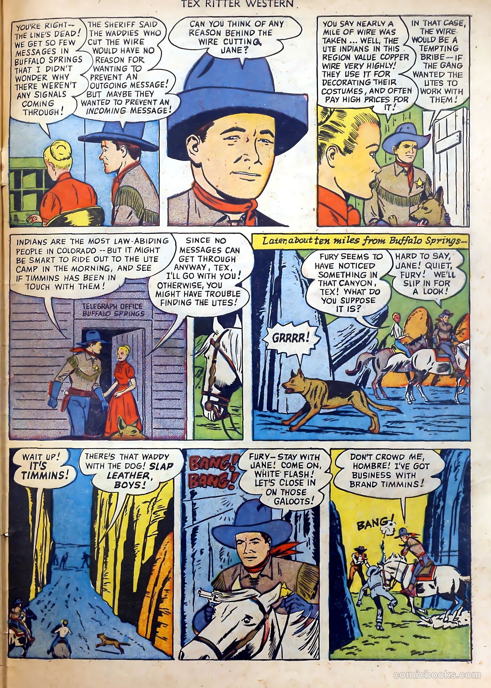 Tex Ritter Western #1 (1950) — page 33 of 40
