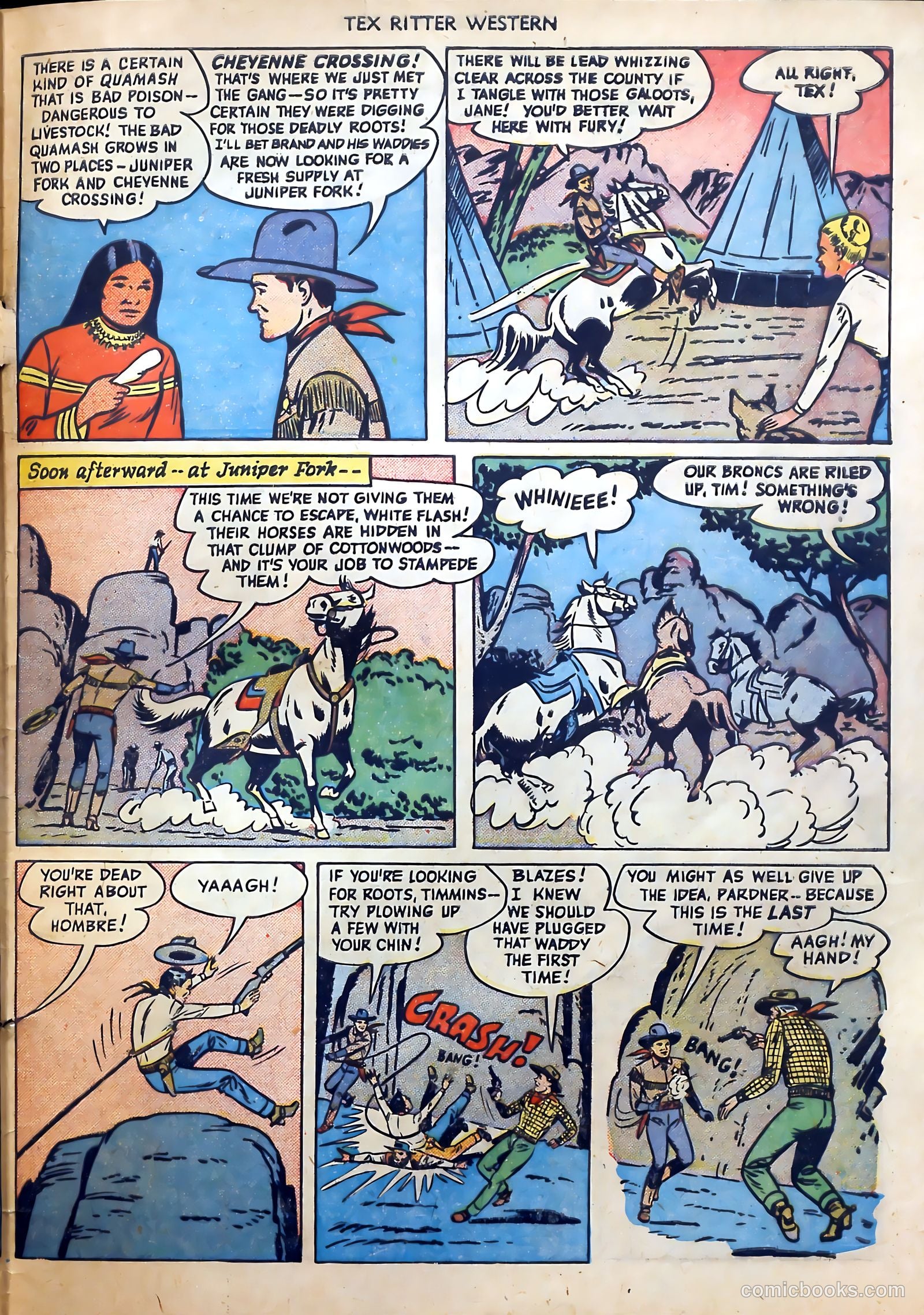 Tex Ritter Western #1 (1950) — page 35 of 40