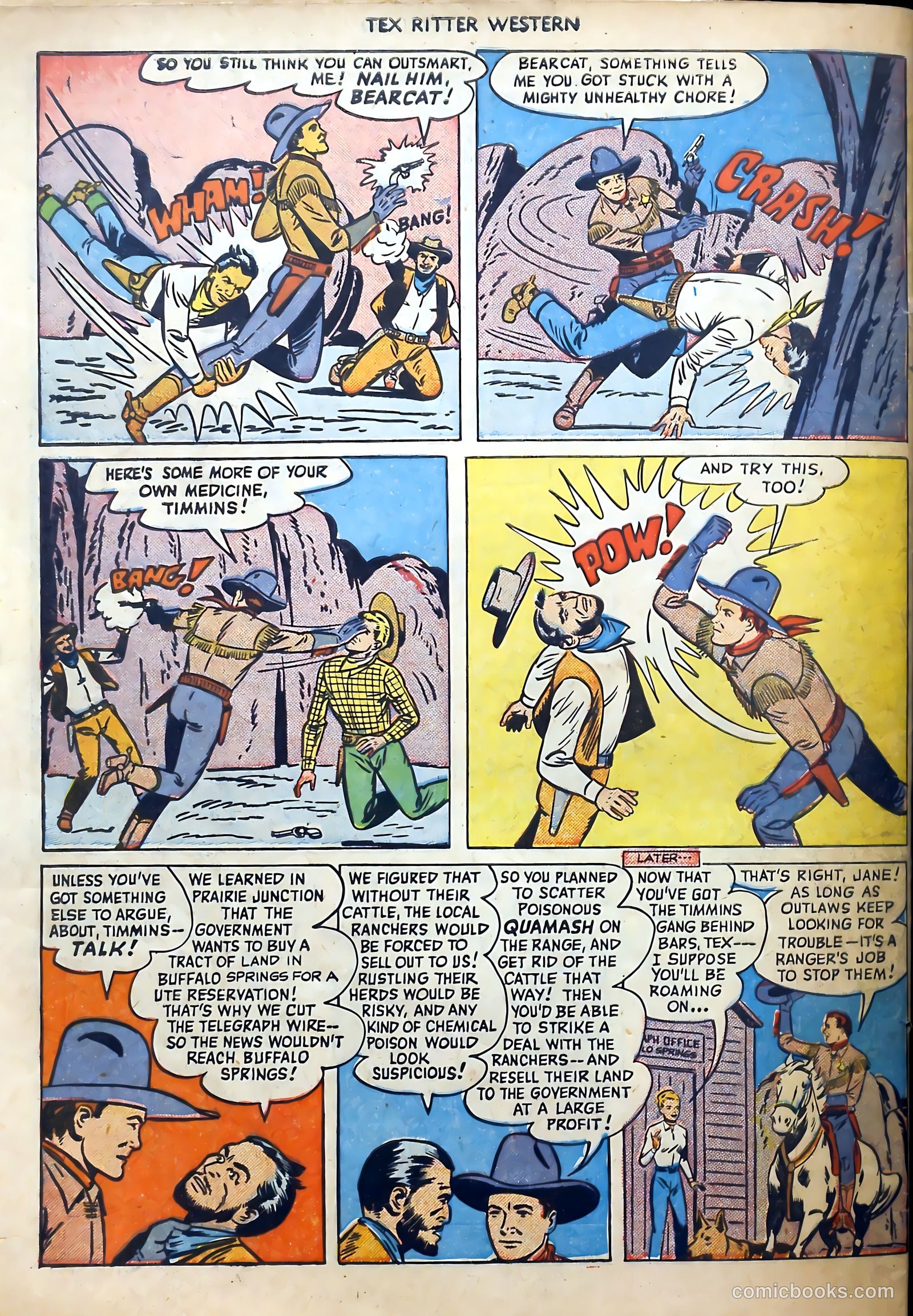 Tex Ritter Western #1 (1950) — page 36 of 40
