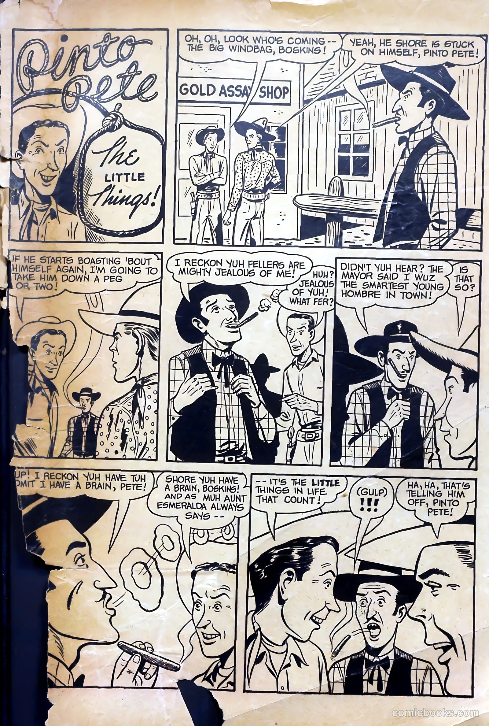 Tex Ritter Western #1 (1950) — page 38 of 40