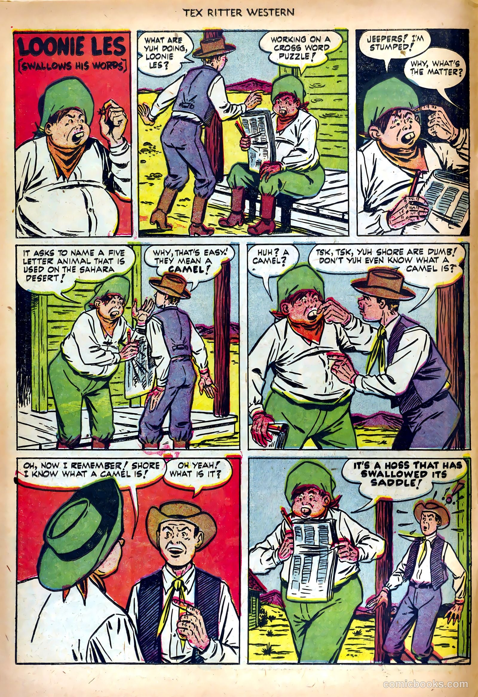 Tex Ritter Western #10 (1952) — page 10 of 36