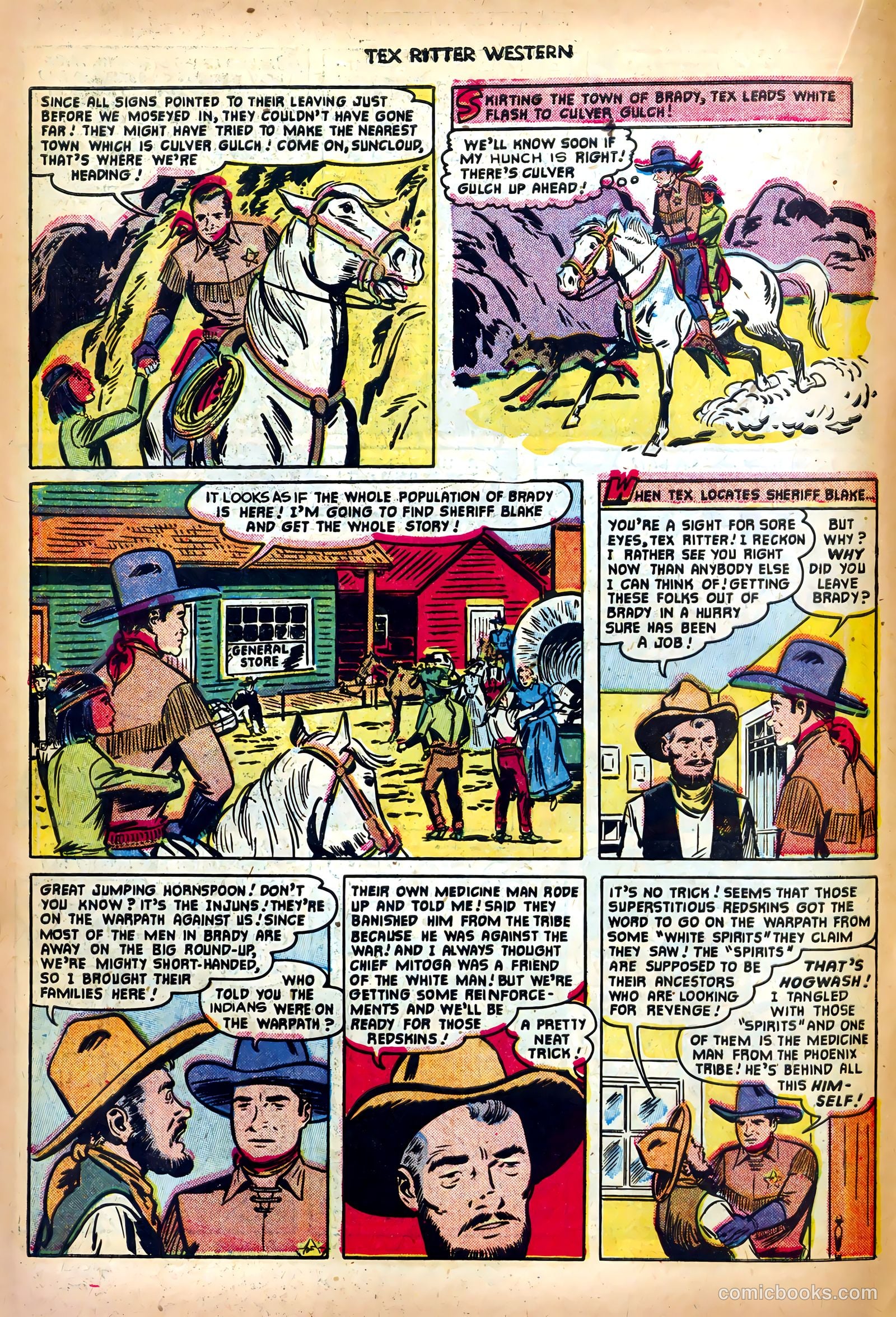 Tex Ritter Western #10 (1952) — page 16 of 36