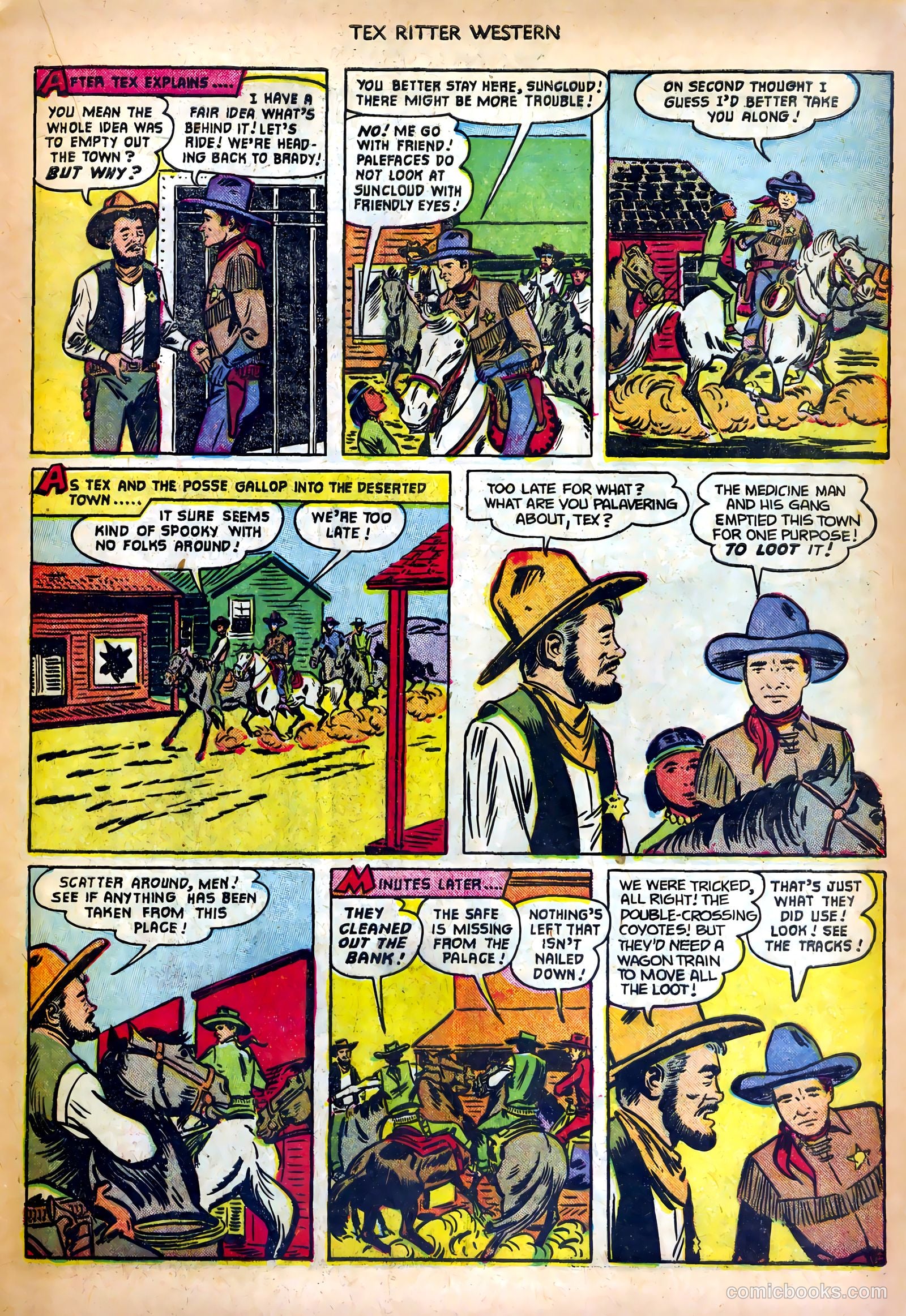 Tex Ritter Western #10 (1952) — page 17 of 36