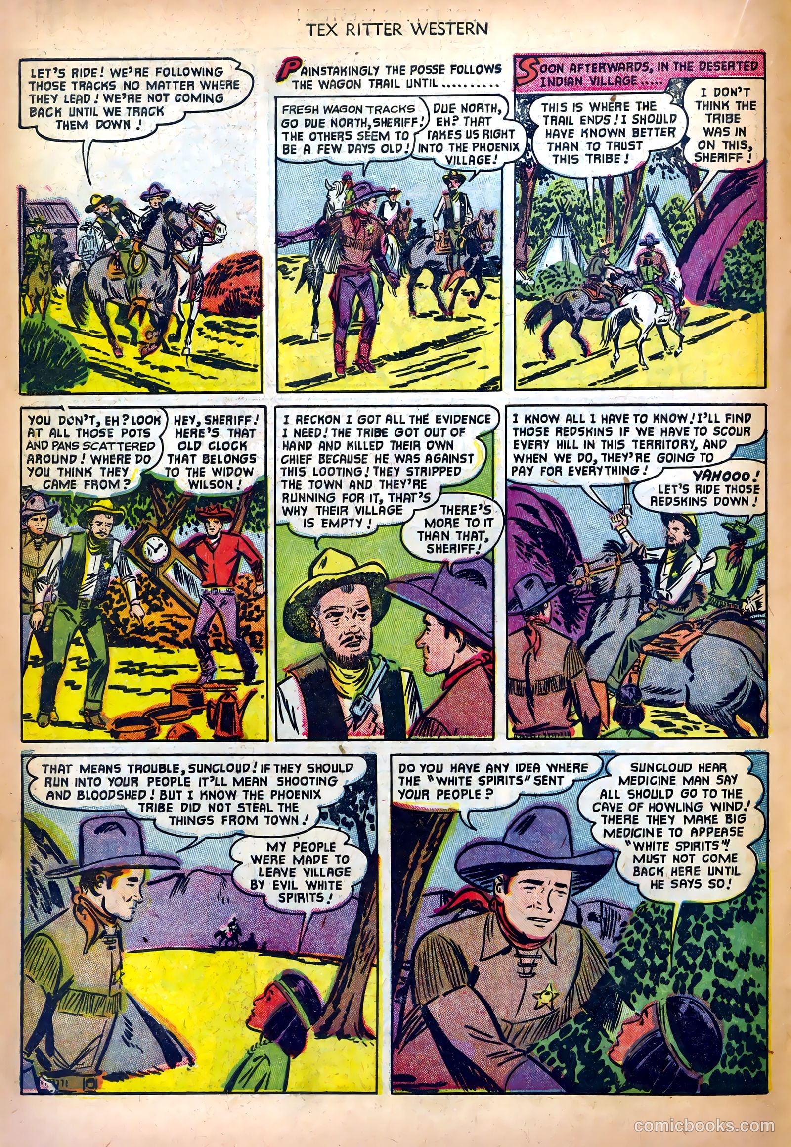 Tex Ritter Western #10 (1952) — page 18 of 36