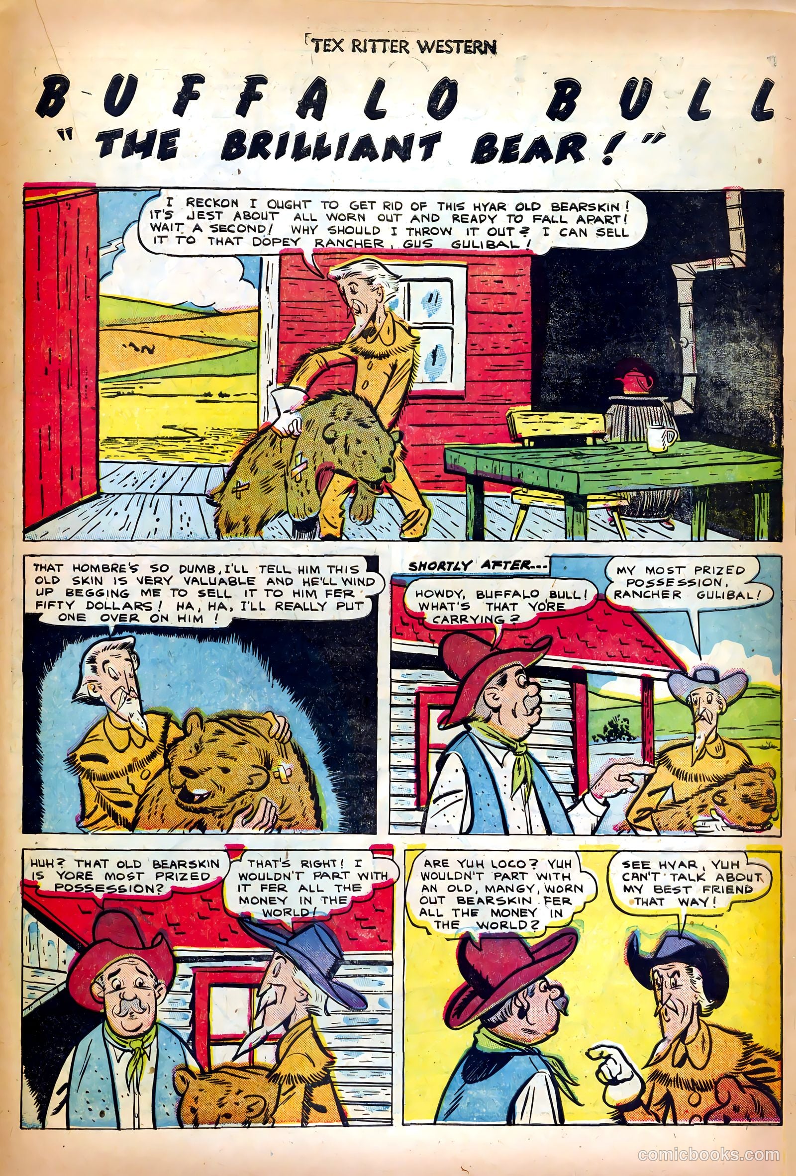 Tex Ritter Western #10 (1952) — page 21 of 36