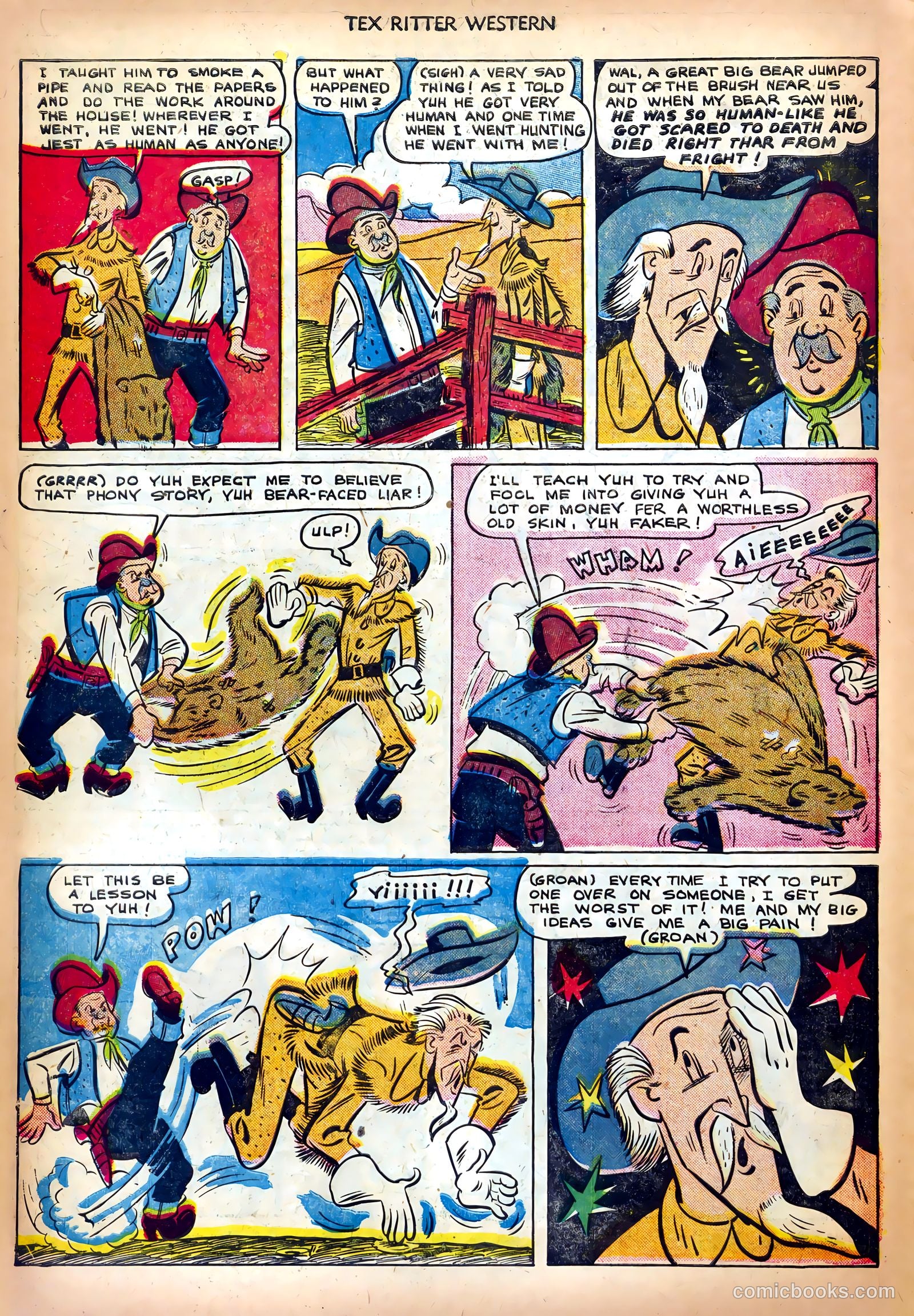 Tex Ritter Western #10 (1952) — page 24 of 36