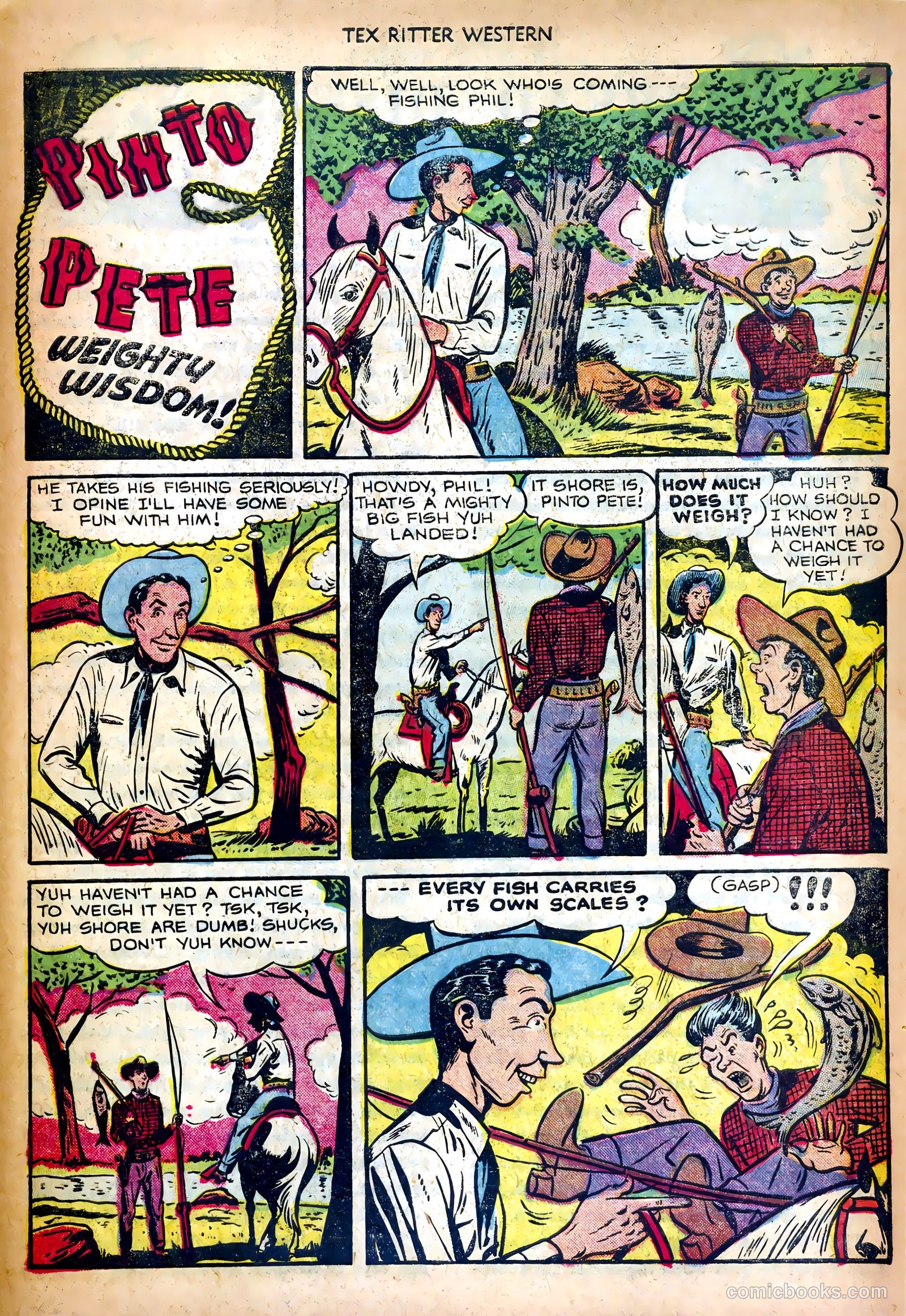Tex Ritter Western #10 (1952) — page 25 of 36