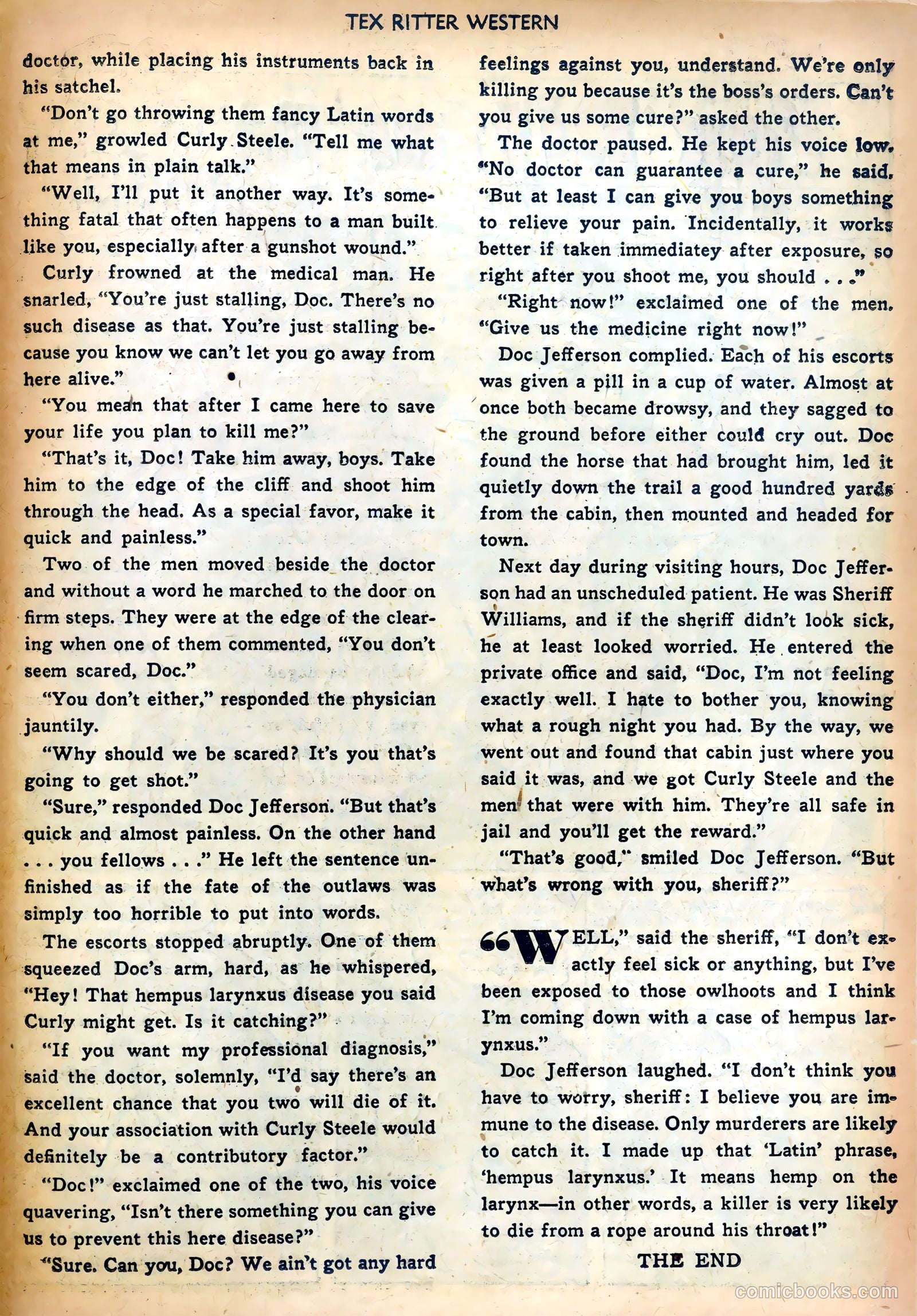 Tex Ritter Western #10 (1952) — page 27 of 36