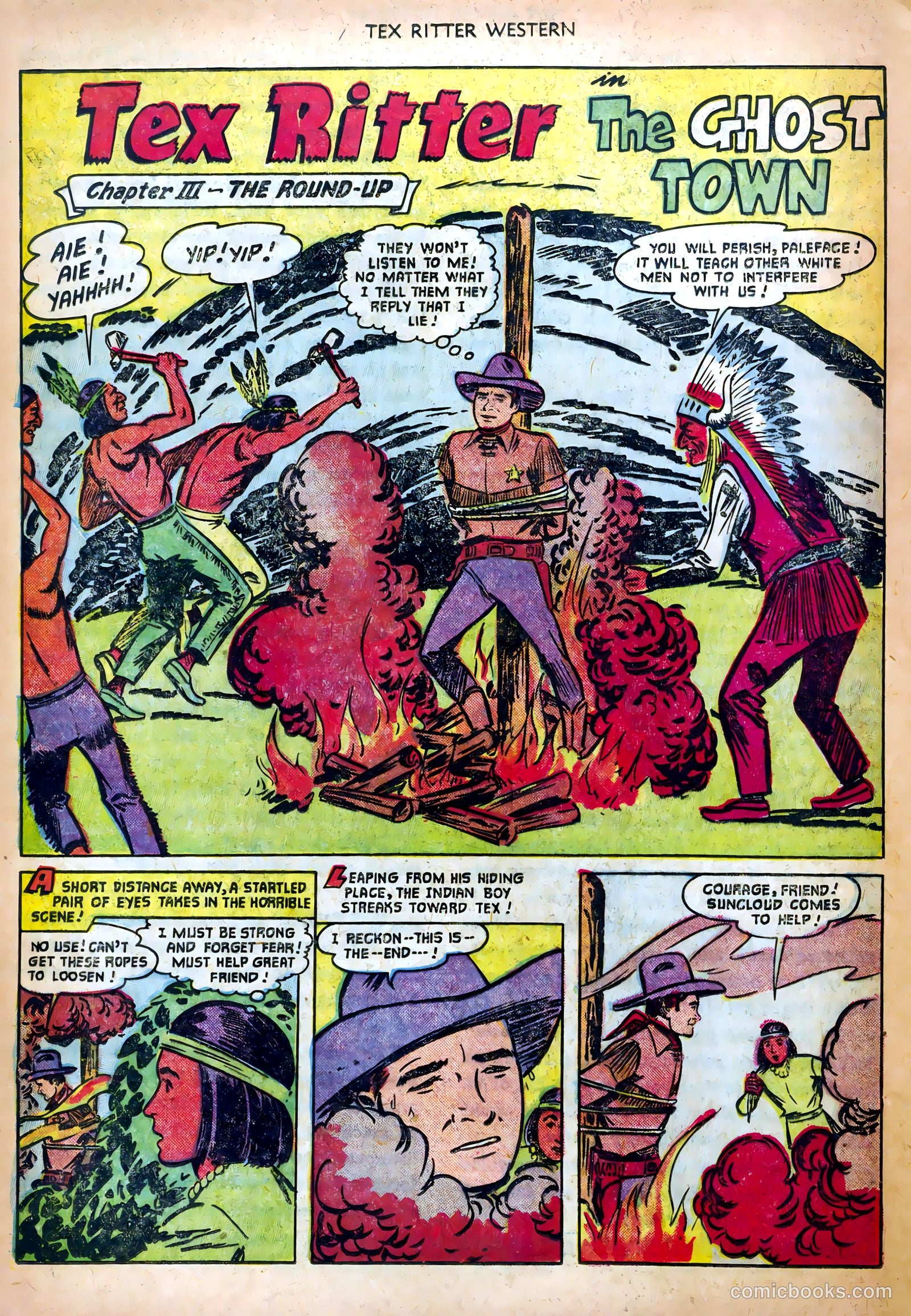 Tex Ritter Western #10 (1952) — page 28 of 36