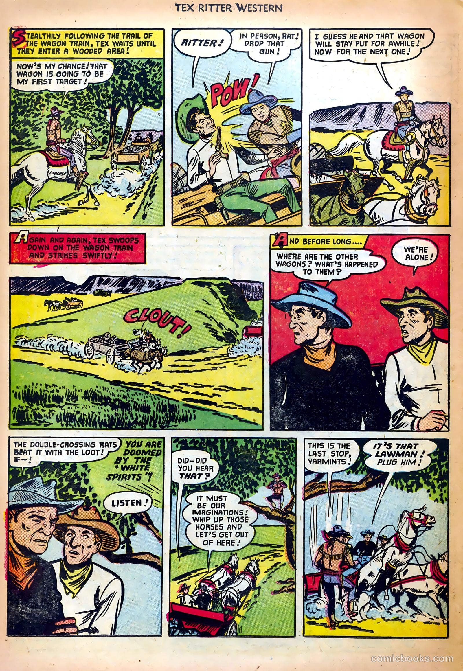 Tex Ritter Western #10 (1952) — page 32 of 36