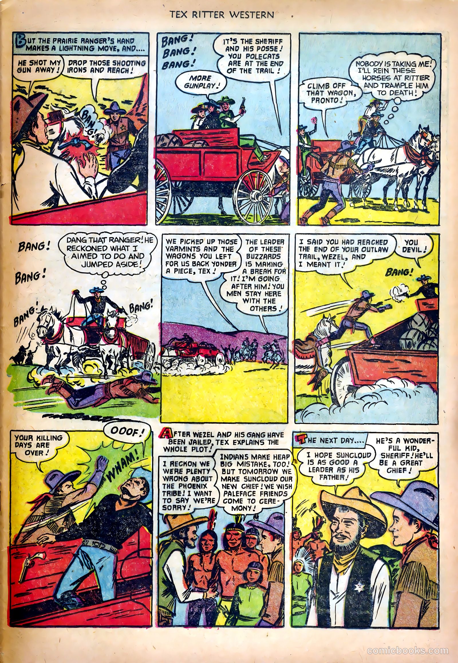 Tex Ritter Western #10 (1952) — page 33 of 36
