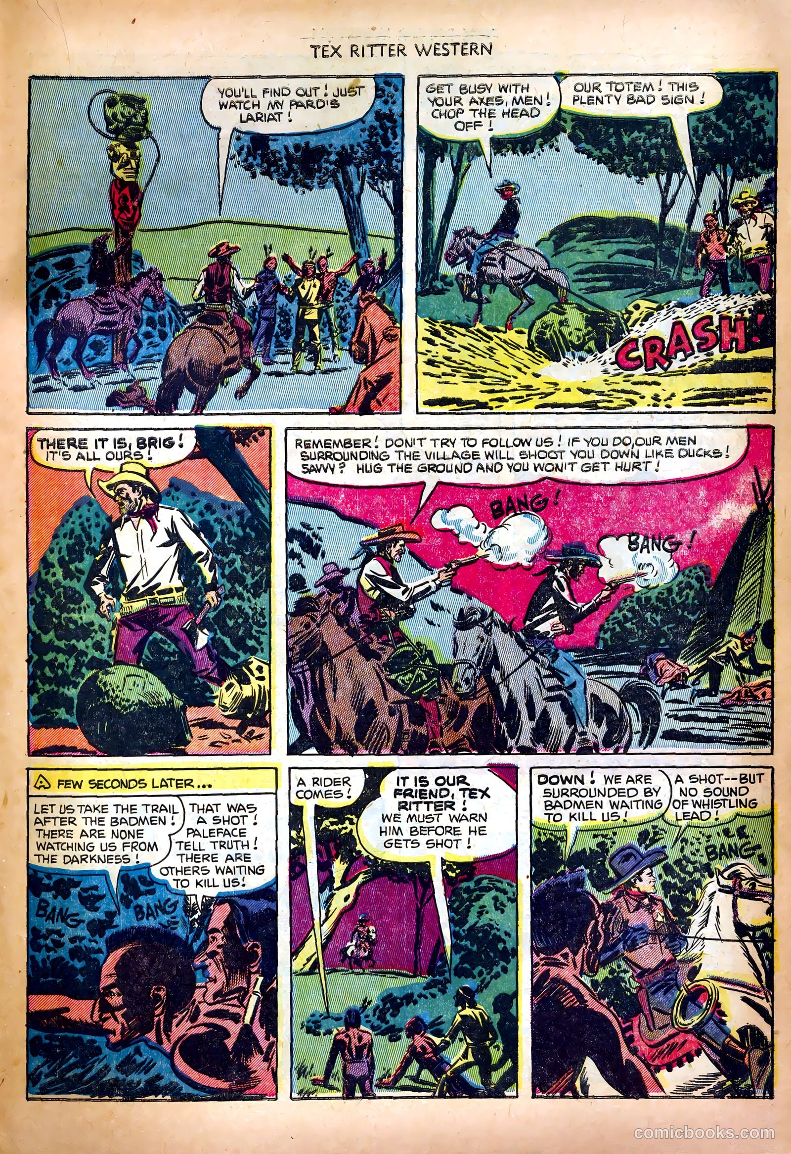 Tex Ritter Western #11 (1952) — page 19 of 36