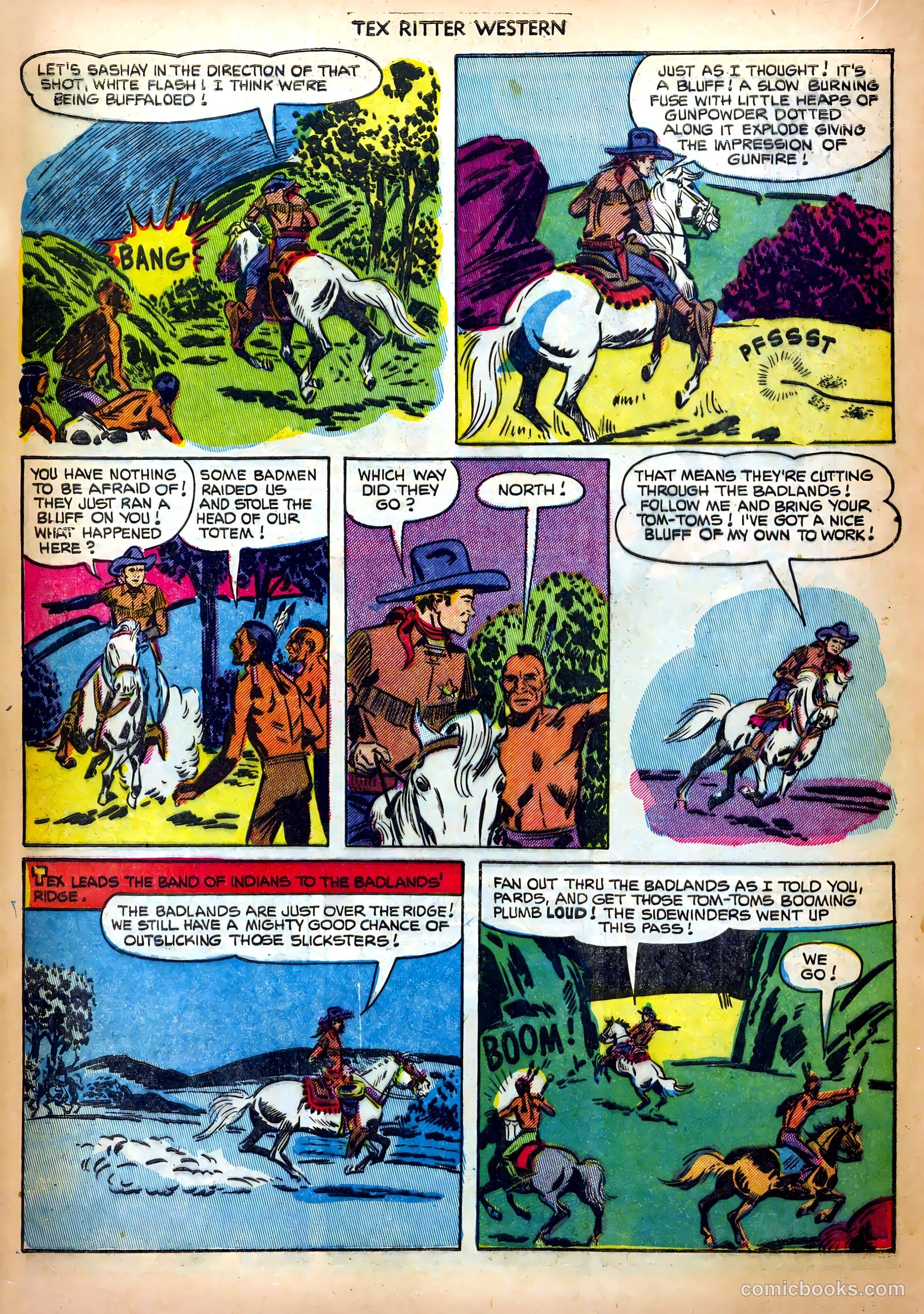 Tex Ritter Western #11 (1952) — page 20 of 36