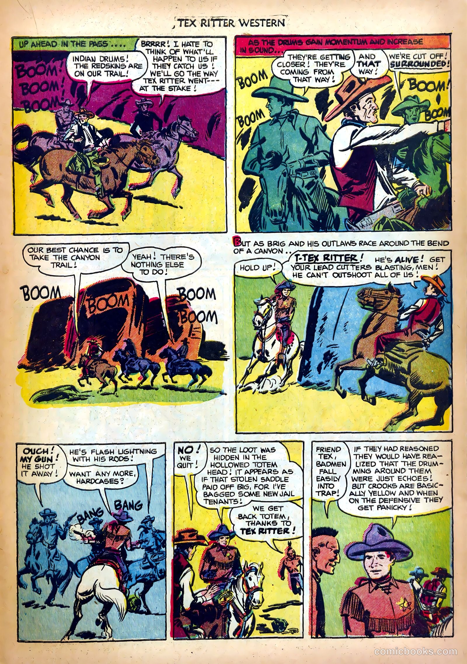 Tex Ritter Western #11 (1952) — page 21 of 36