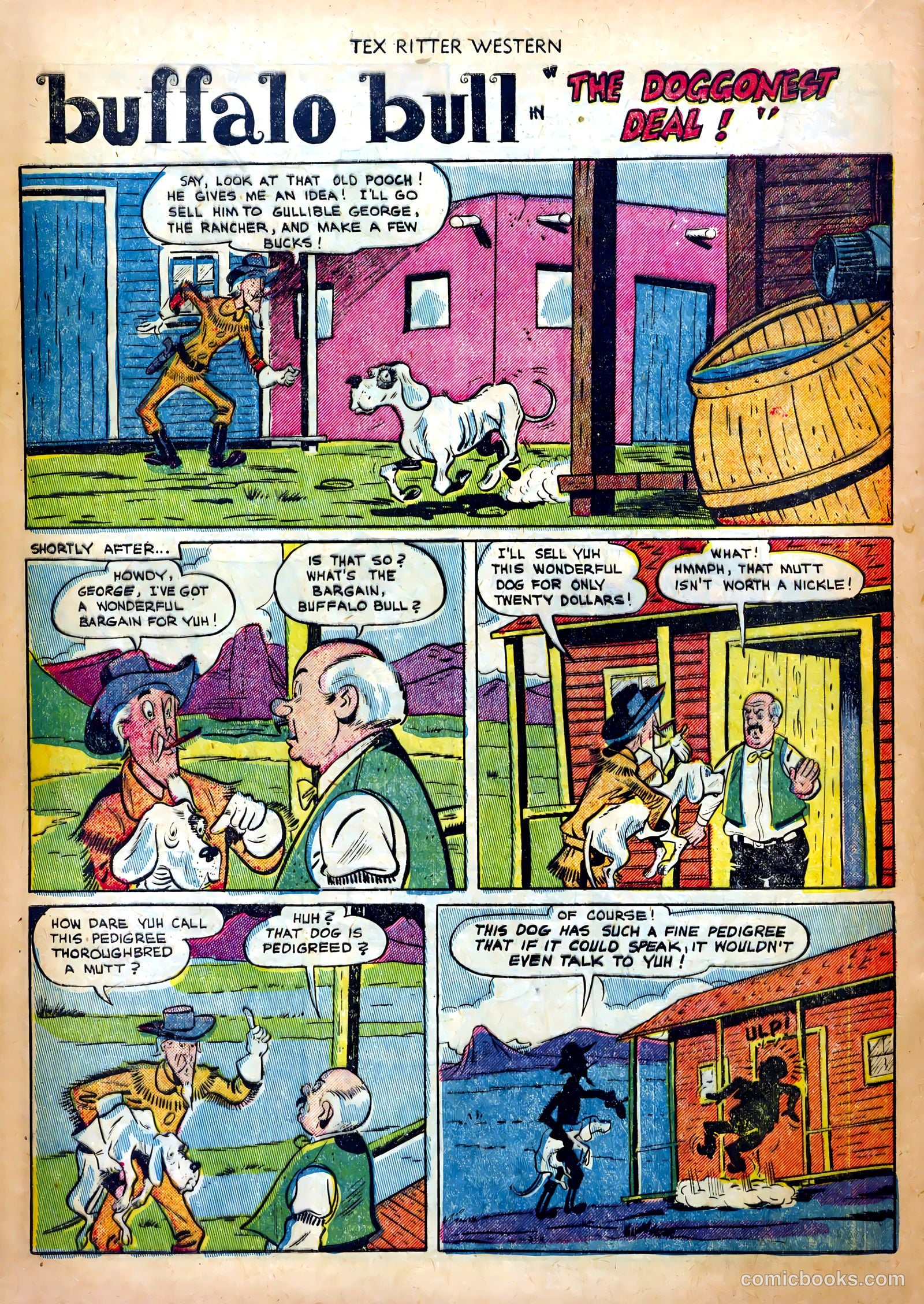 Tex Ritter Western #11 (1952) — page 22 of 36