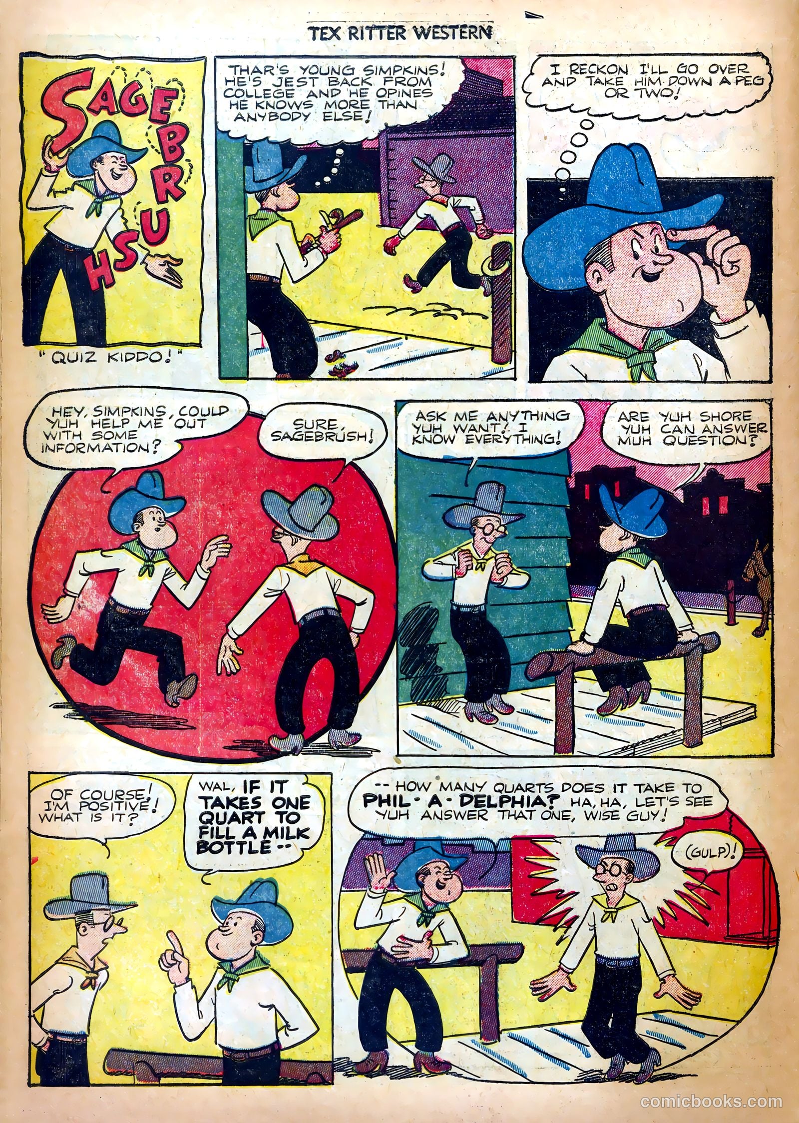 Tex Ritter Western #11 (1952) — page 26 of 36