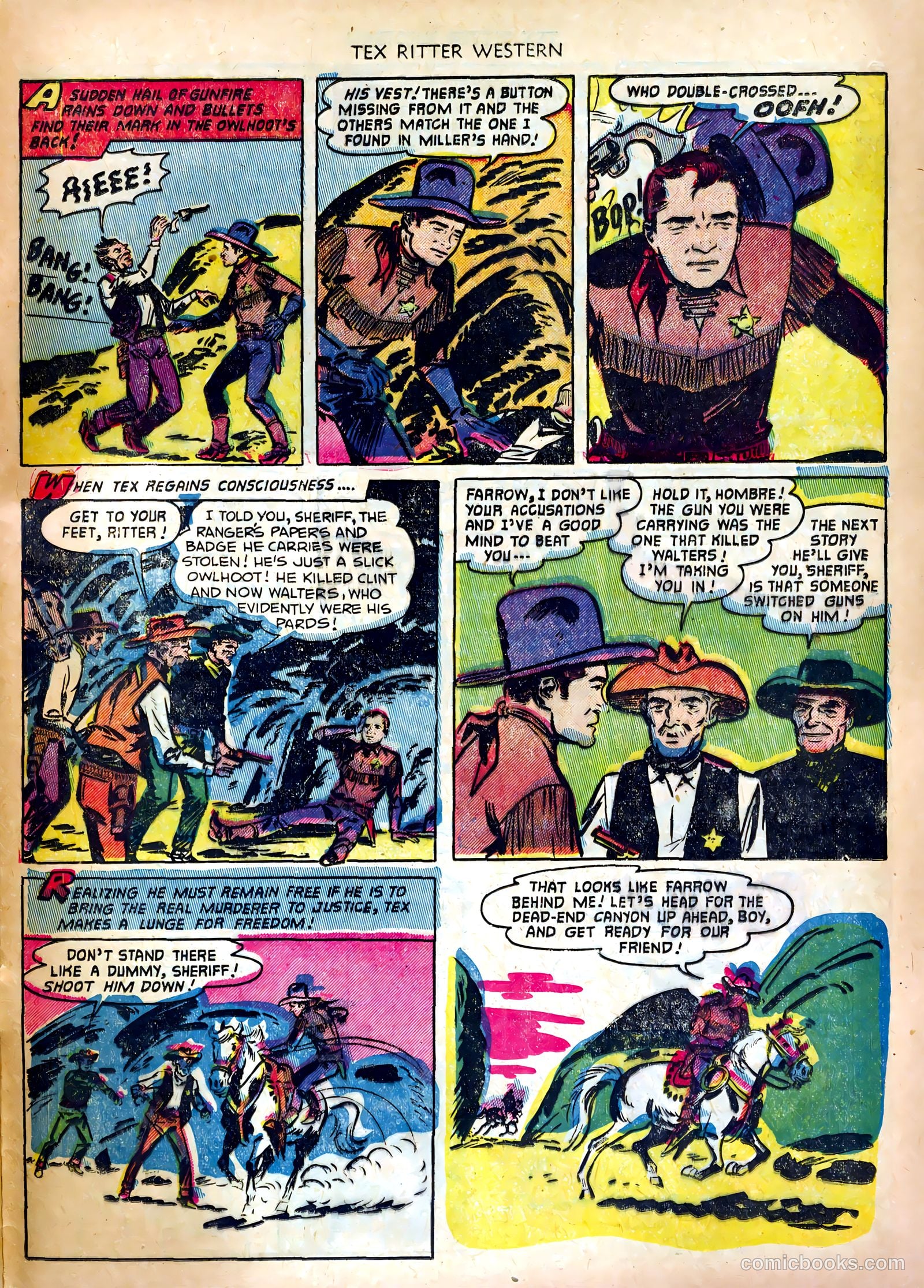 Tex Ritter Western #11 (1952) — page 31 of 36