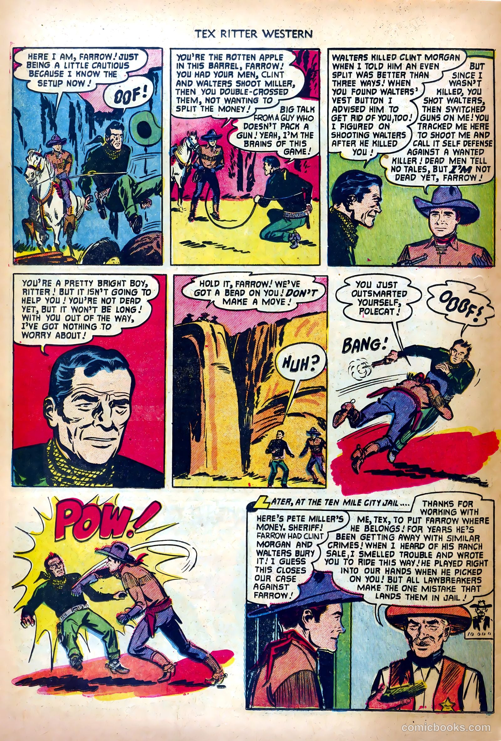 Tex Ritter Western #11 (1952) — page 32 of 36