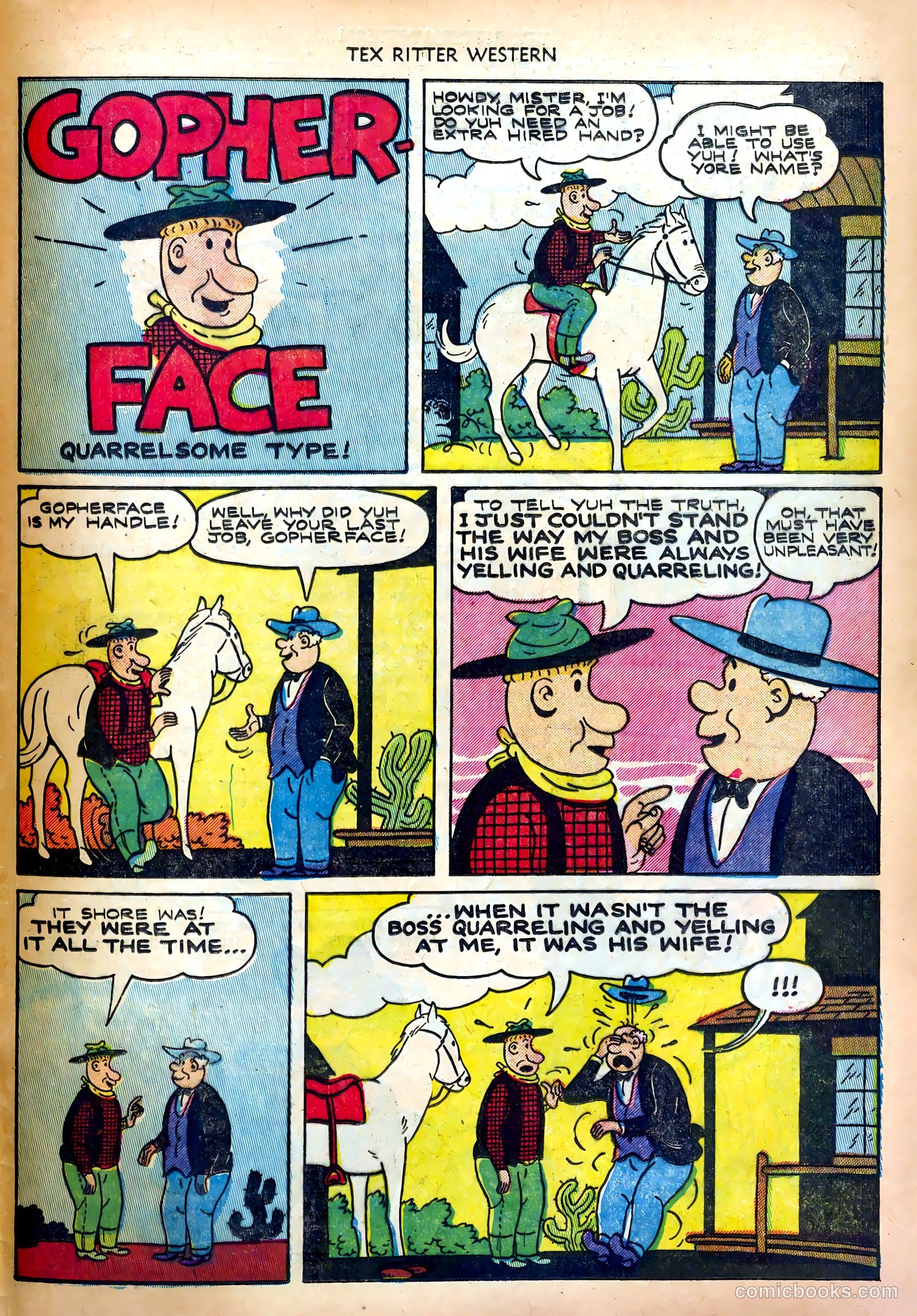Tex Ritter Western #11 (1952) — page 33 of 36