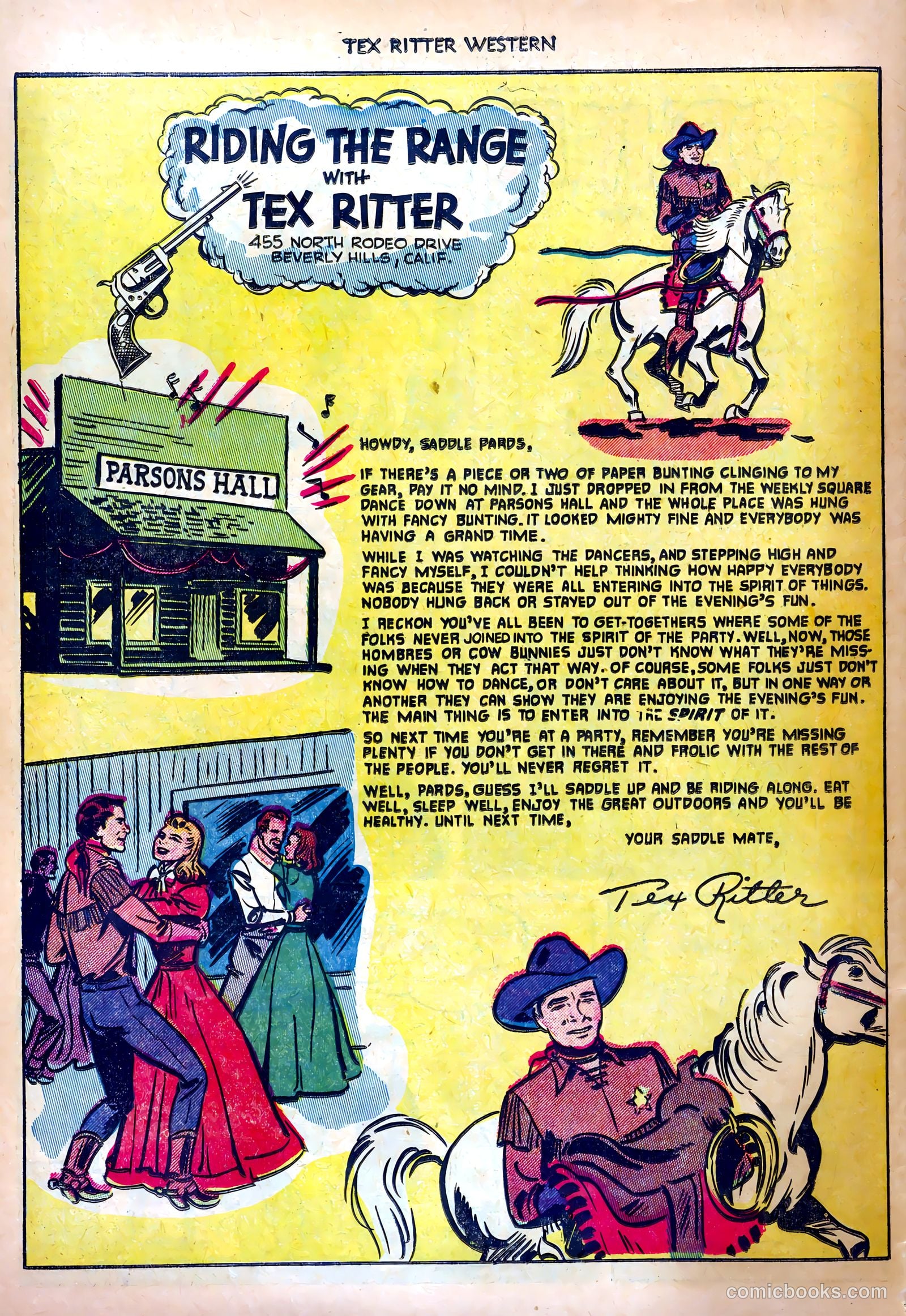 Tex Ritter Western #11 (1952) — page 34 of 36