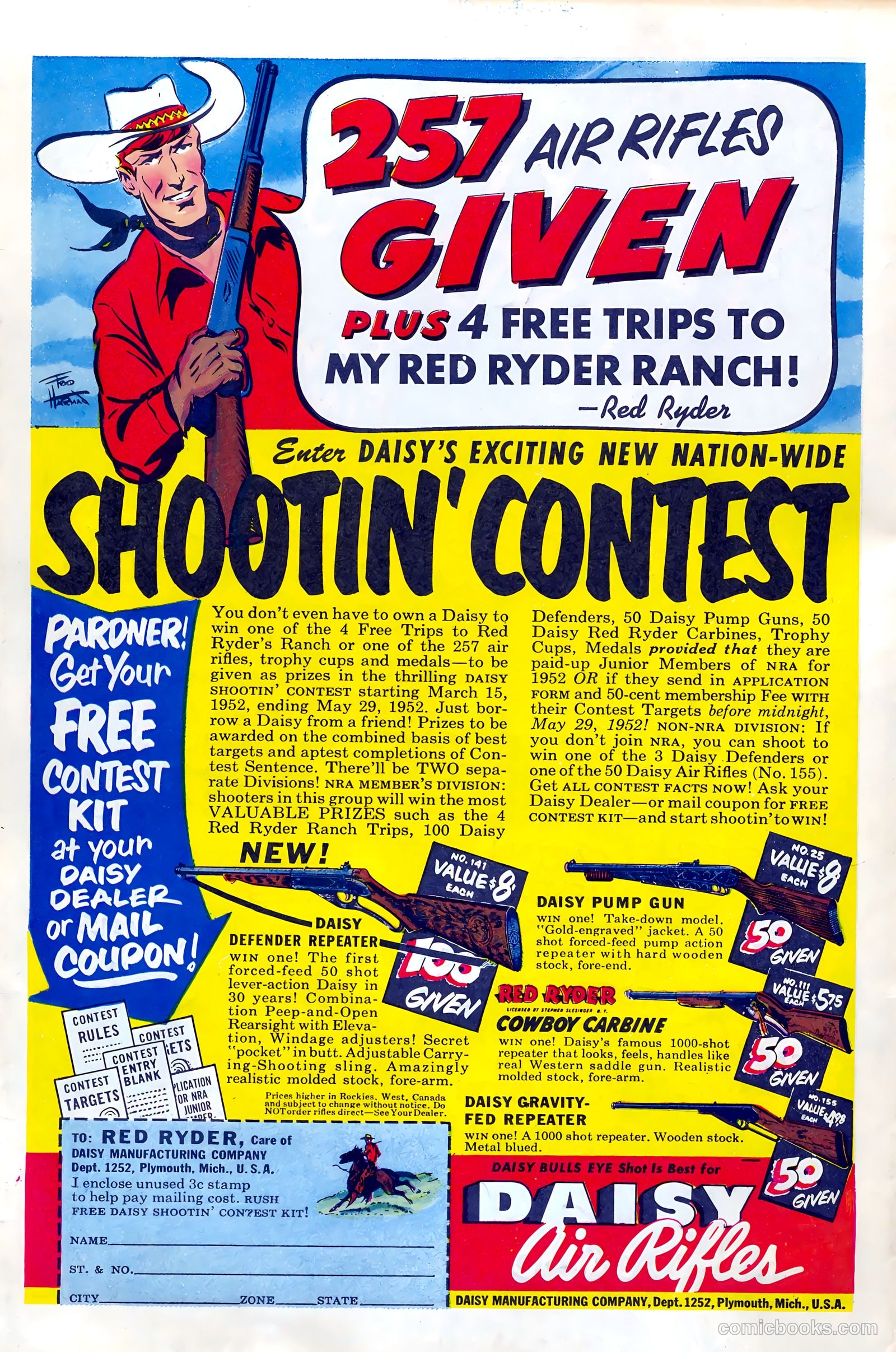 Tex Ritter Western #11 (1952) — page 36 of 36