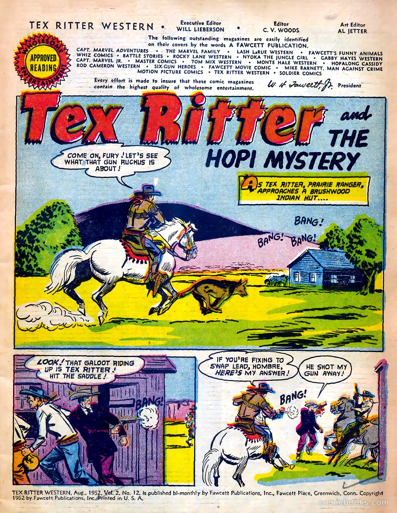 Tex Ritter Western #12 (1952) — page 3 of 36