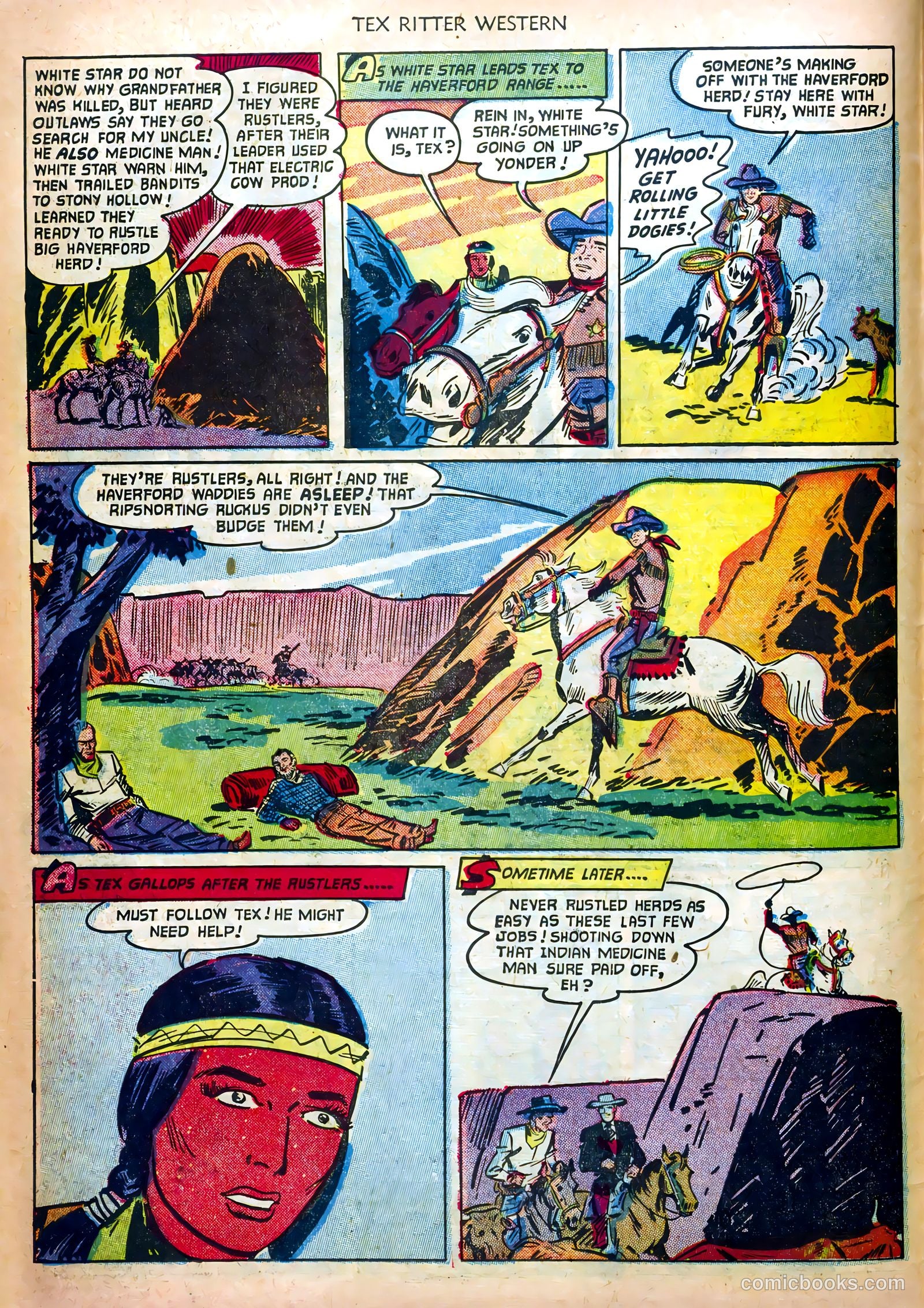 Tex Ritter Western #12 (1952) — page 6 of 36