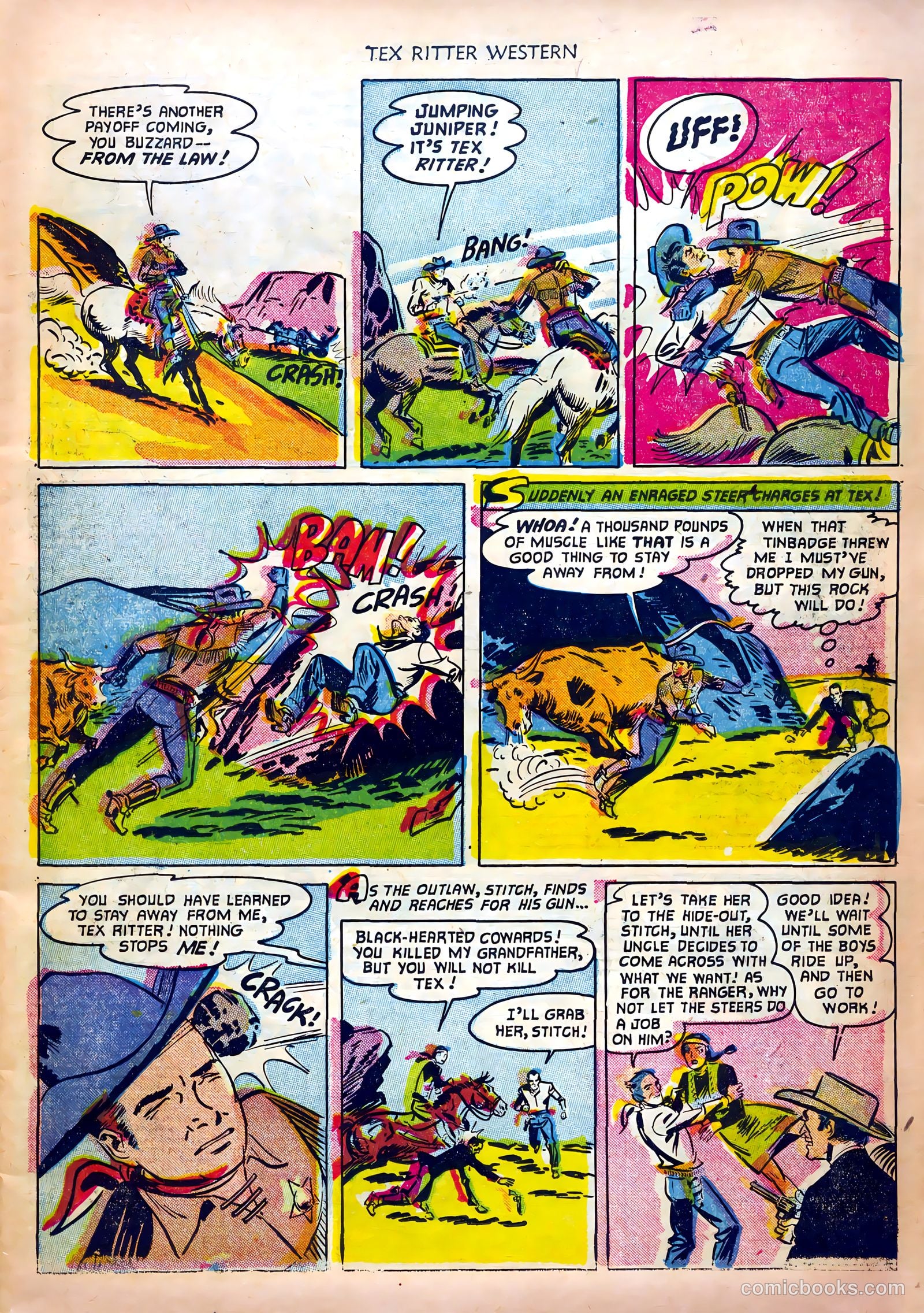 Tex Ritter Western #12 (1952) — page 7 of 36
