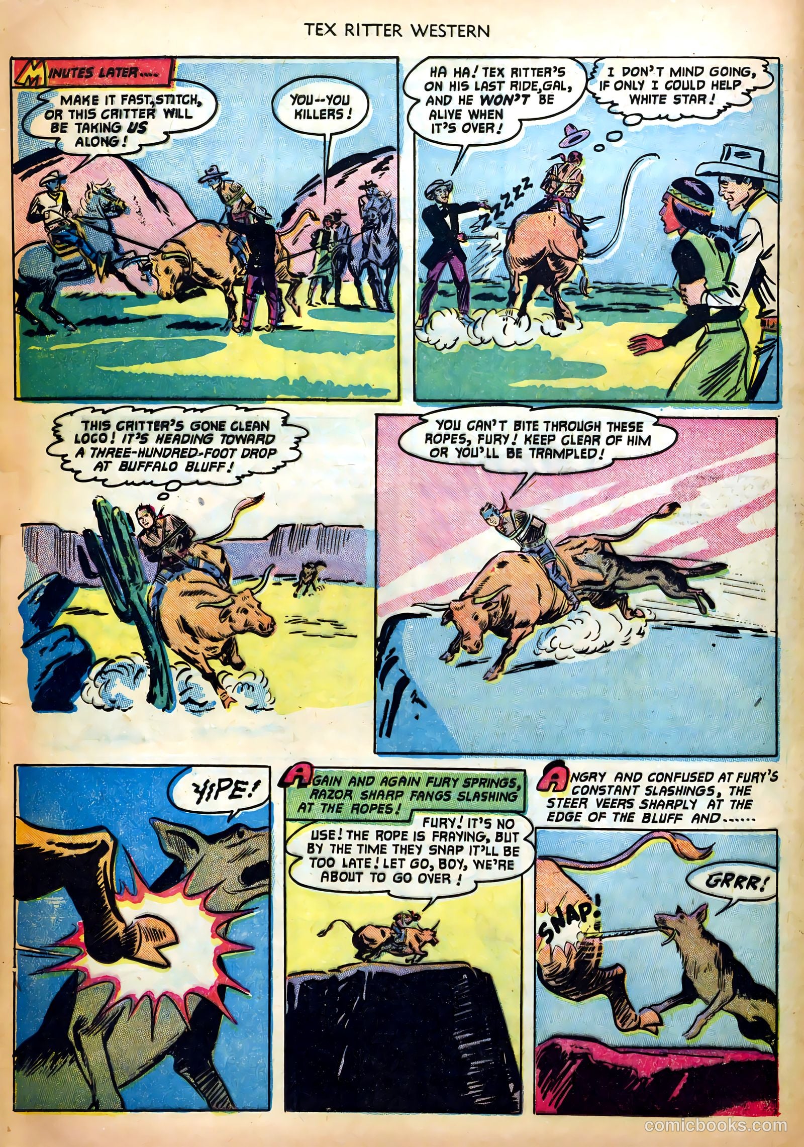 Tex Ritter Western #12 (1952) — page 8 of 36