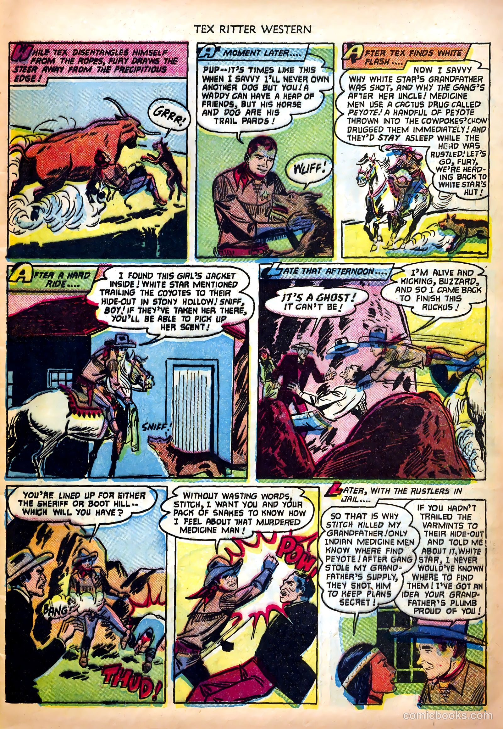 Tex Ritter Western #12 (1952) — page 9 of 36