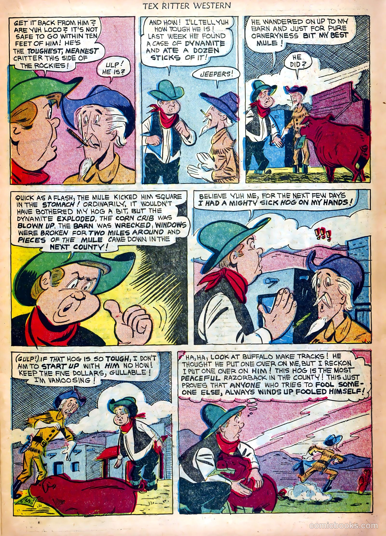 Tex Ritter Western #12 (1952) — page 15 of 36
