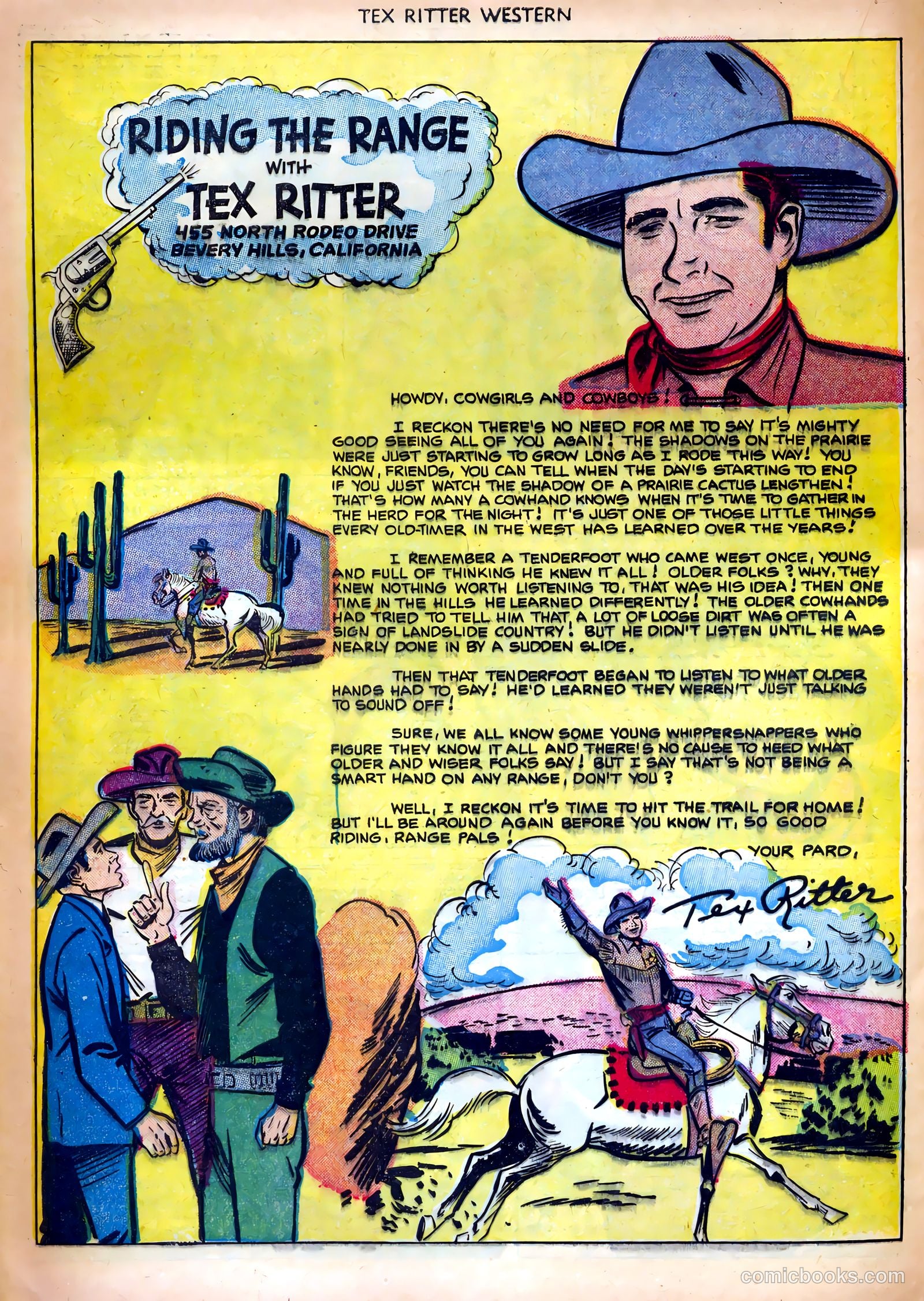 Tex Ritter Western #12 (1952) — page 16 of 36