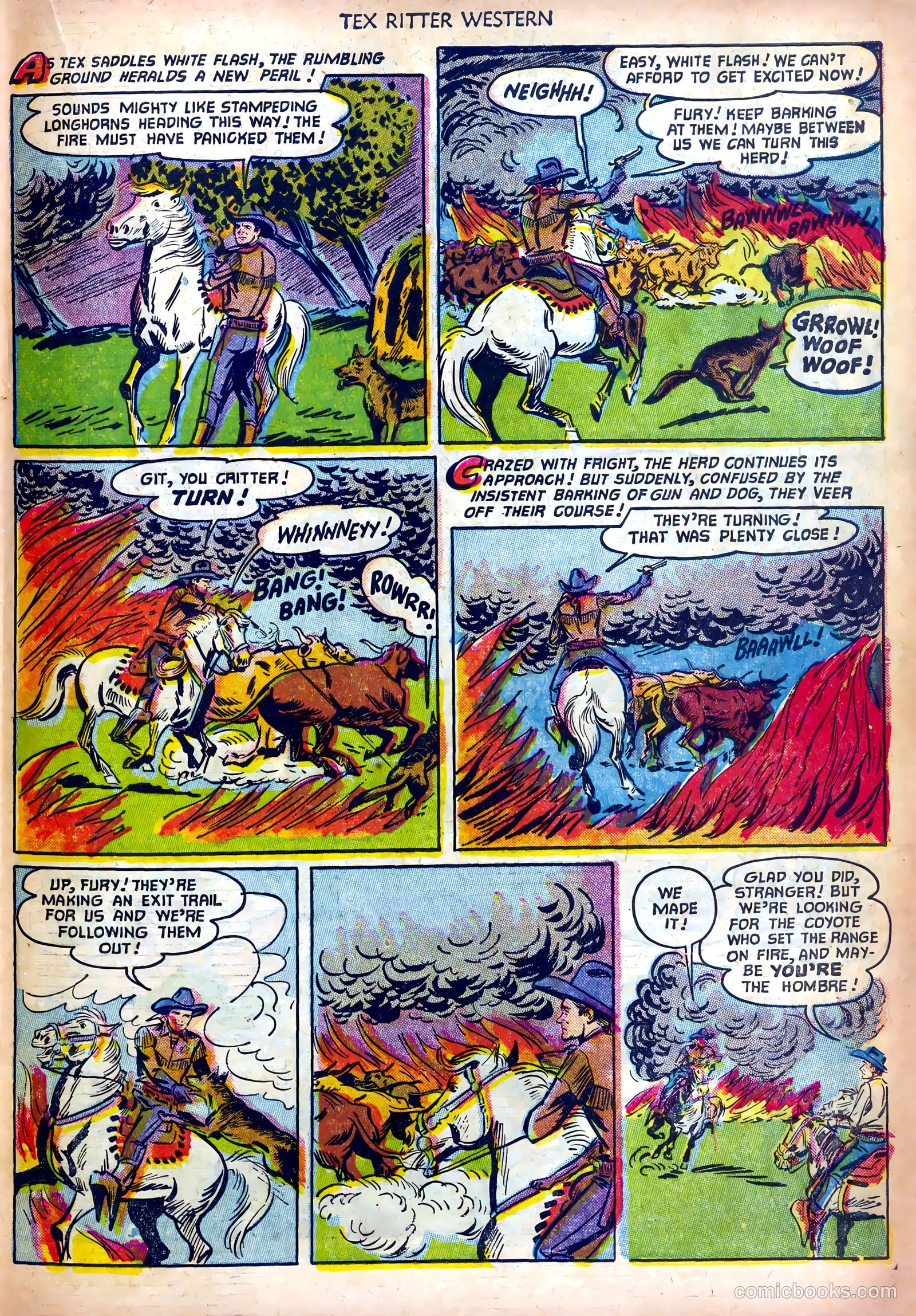 Tex Ritter Western #12 (1952) — page 19 of 36
