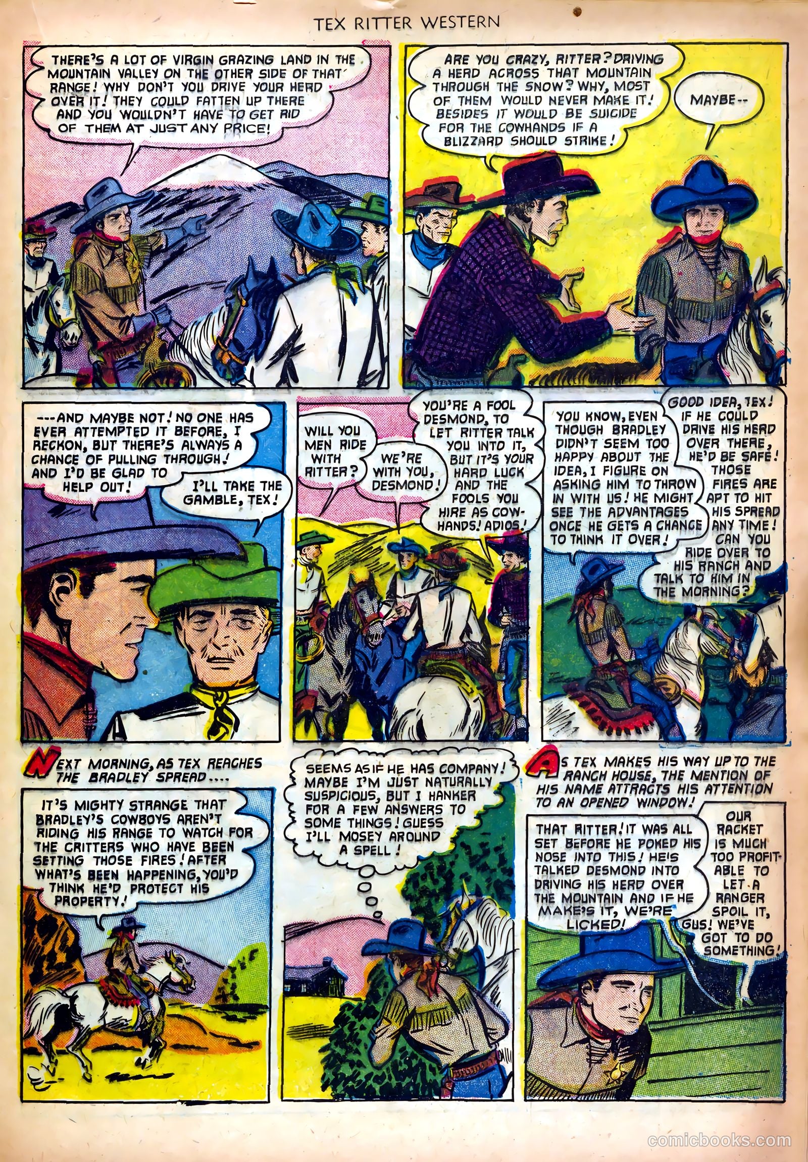 Tex Ritter Western #12 (1952) — page 21 of 36