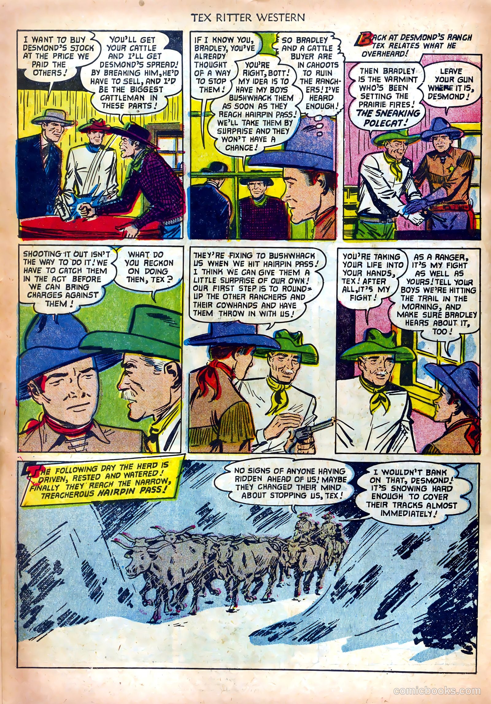 Tex Ritter Western #12 (1952) — page 22 of 36