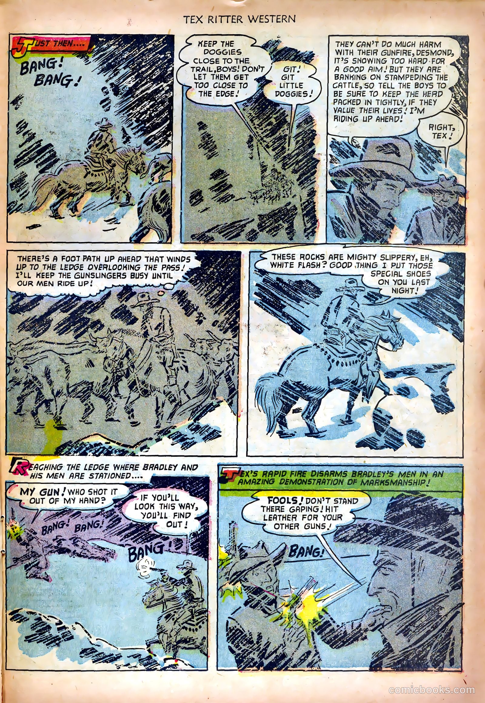 Tex Ritter Western #12 (1952) — page 23 of 36