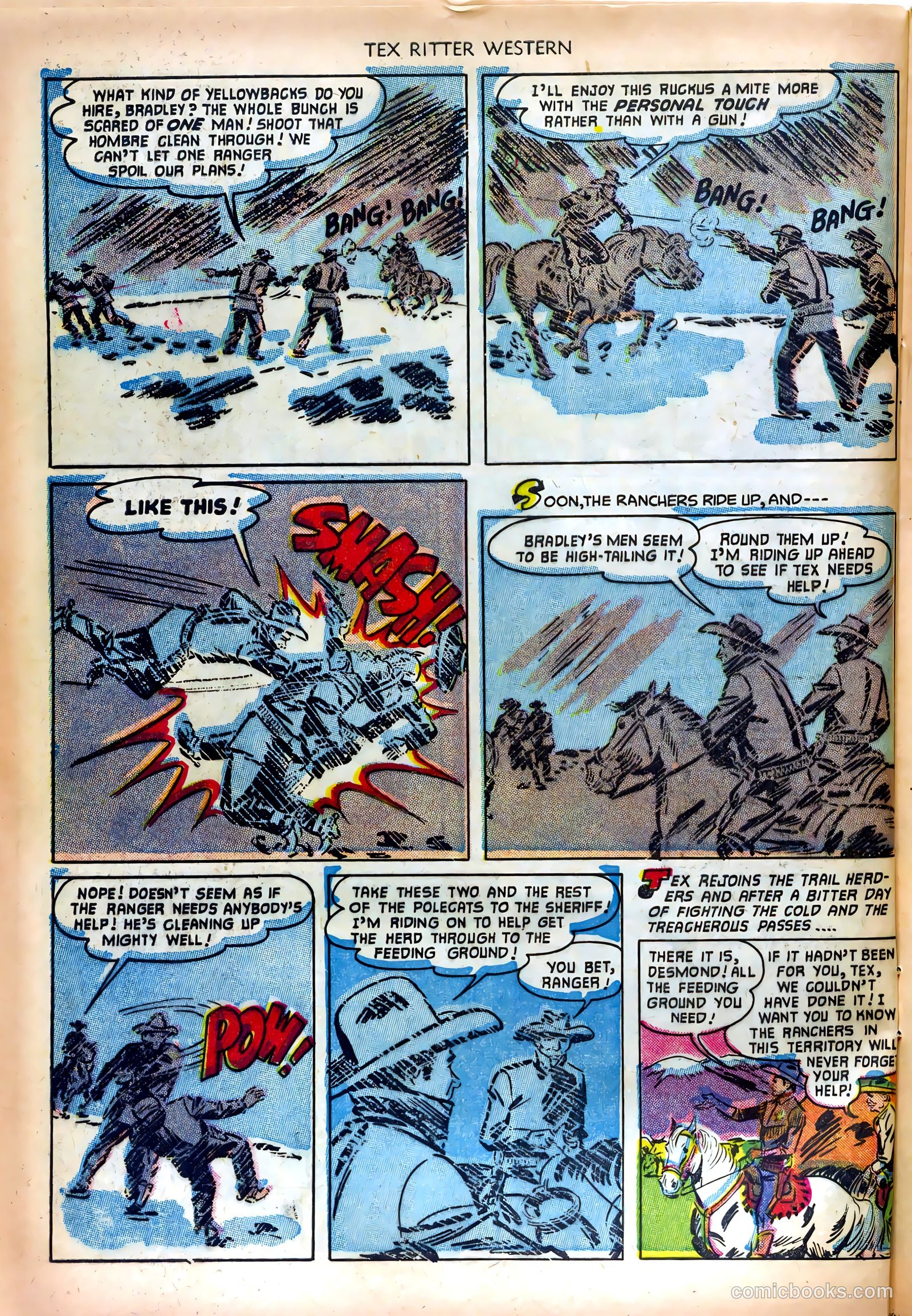 Tex Ritter Western #12 (1952) — page 24 of 36