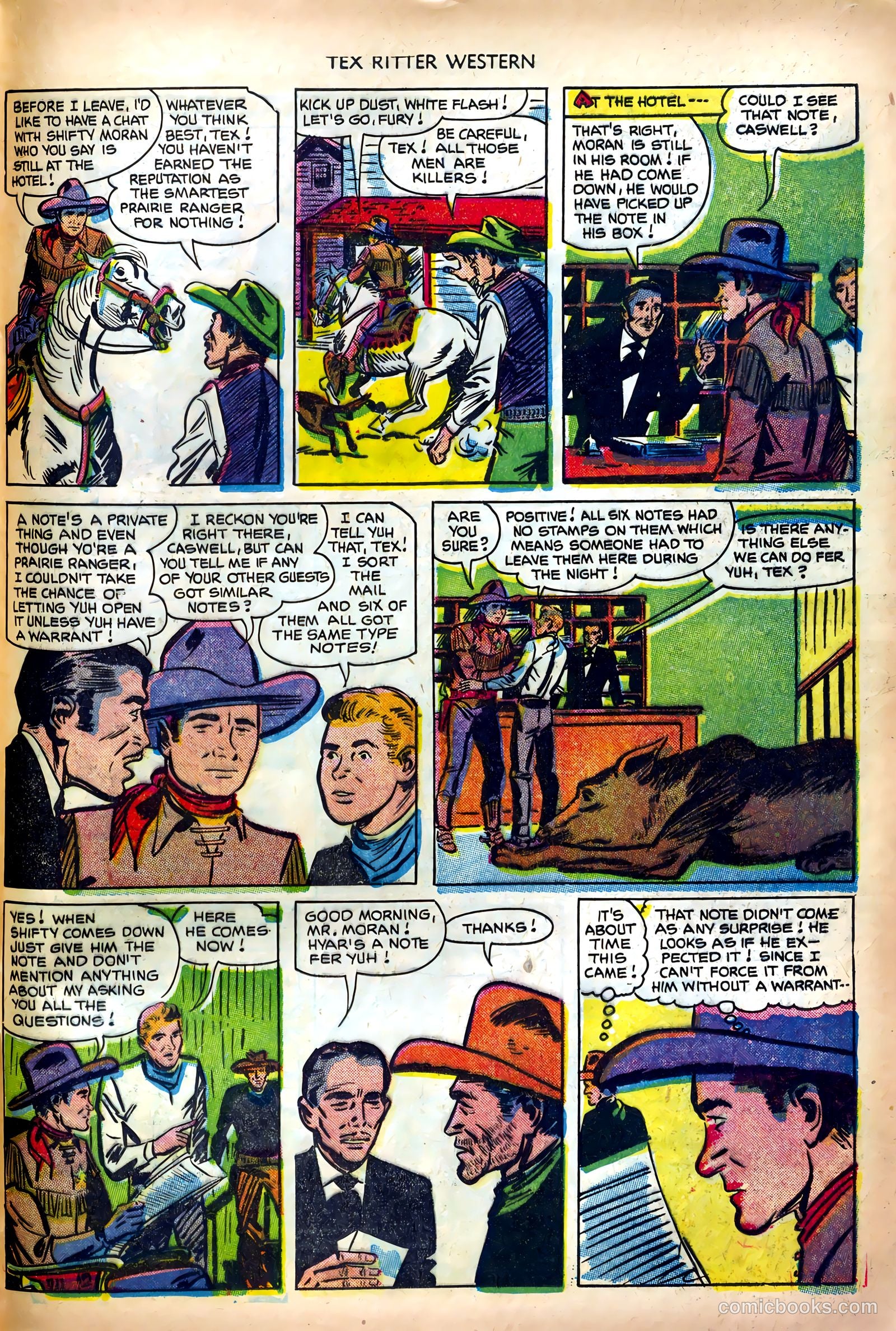 Tex Ritter Western #12 (1952) — page 29 of 36