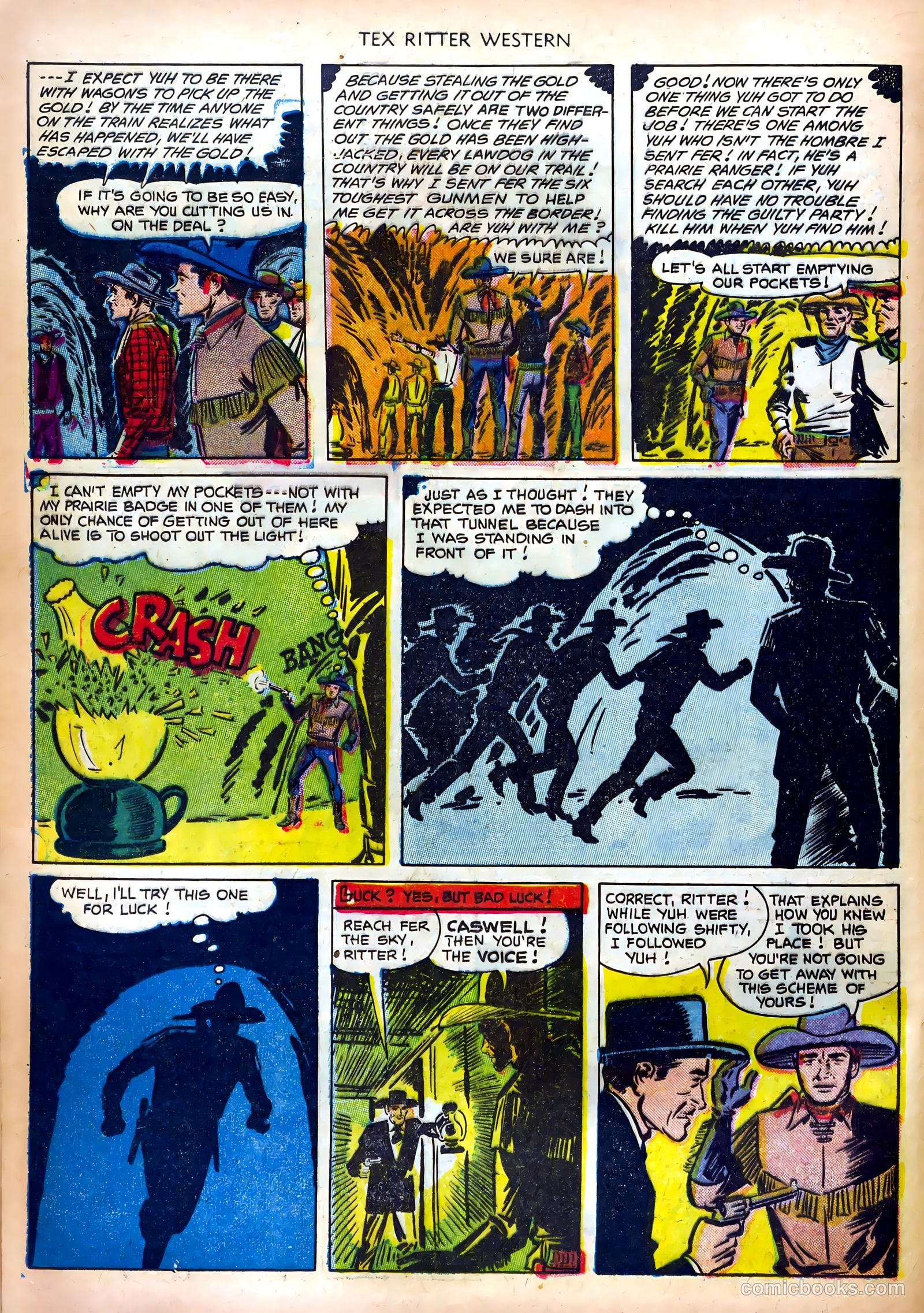 Tex Ritter Western #12 (1952) — page 32 of 36
