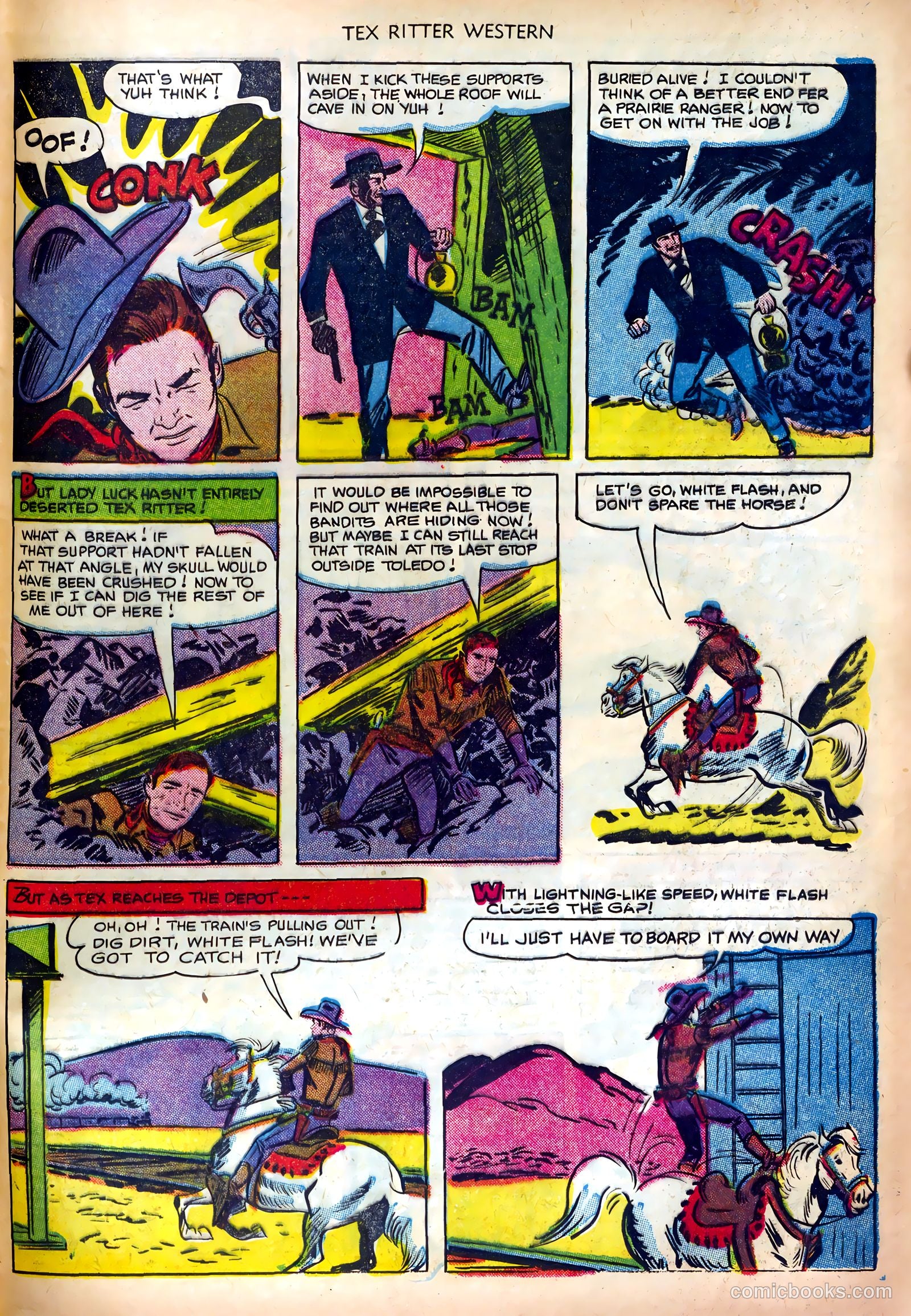 Tex Ritter Western #12 (1952) — page 33 of 36