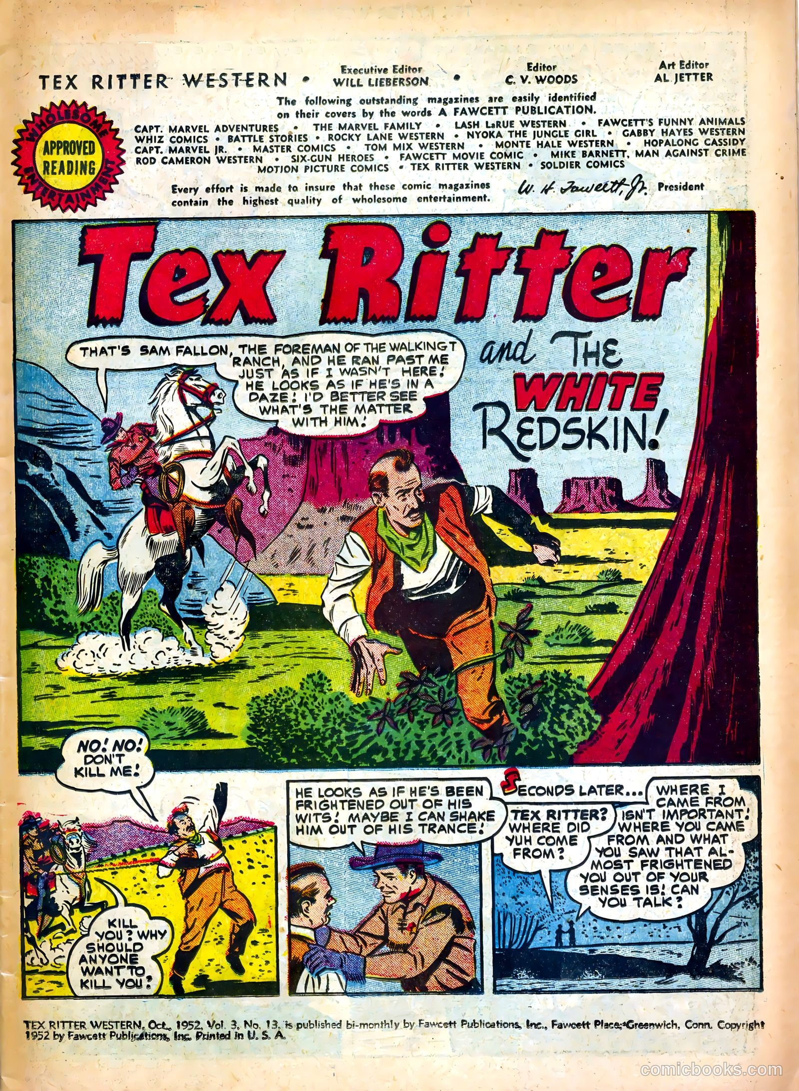 Tex Ritter Western #13 (1952) — page 3 of 36