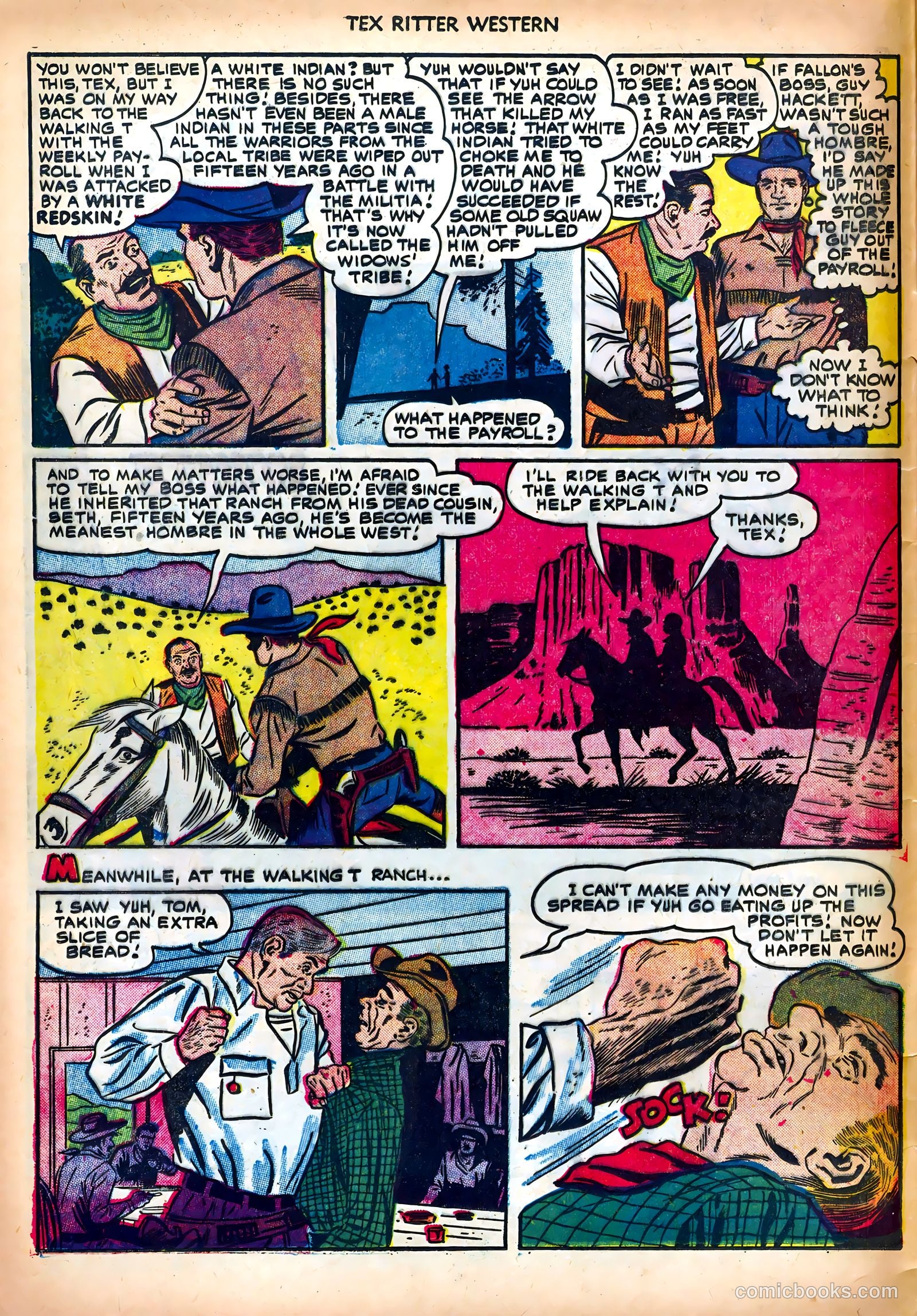 Tex Ritter Western #13 (1952) — page 4 of 36