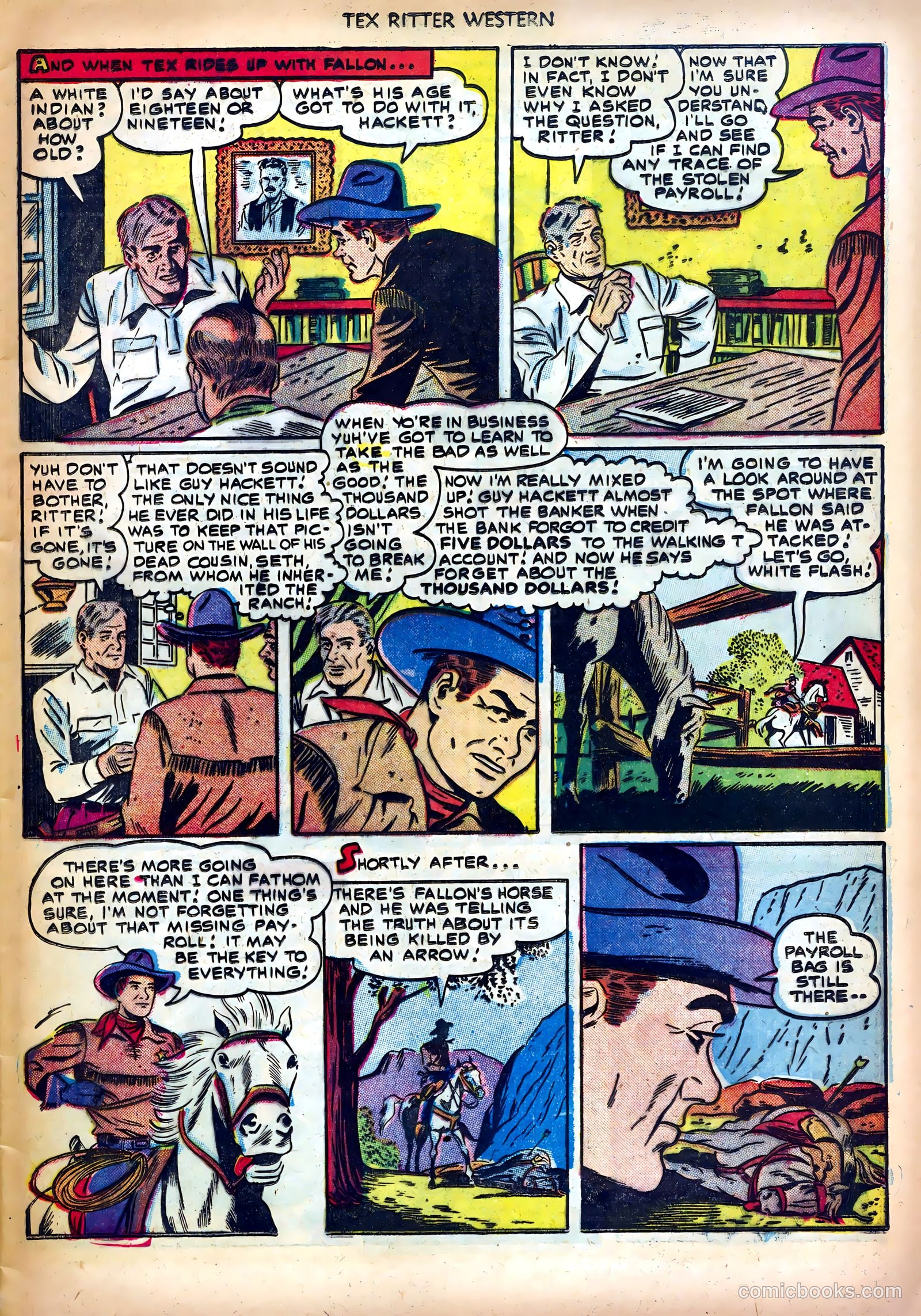 Tex Ritter Western #13 (1952) — page 5 of 36