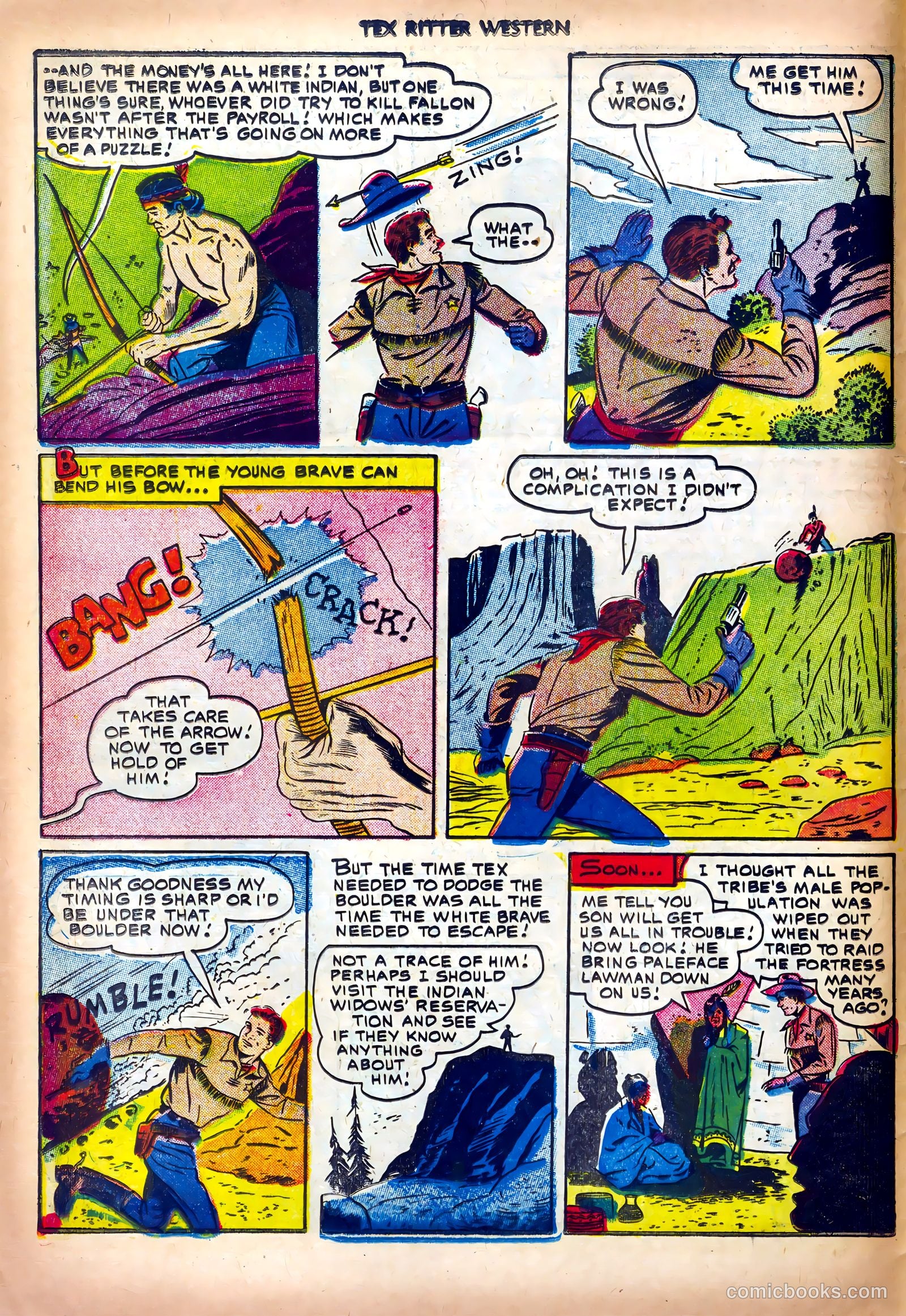 Tex Ritter Western #13 (1952) — page 6 of 36