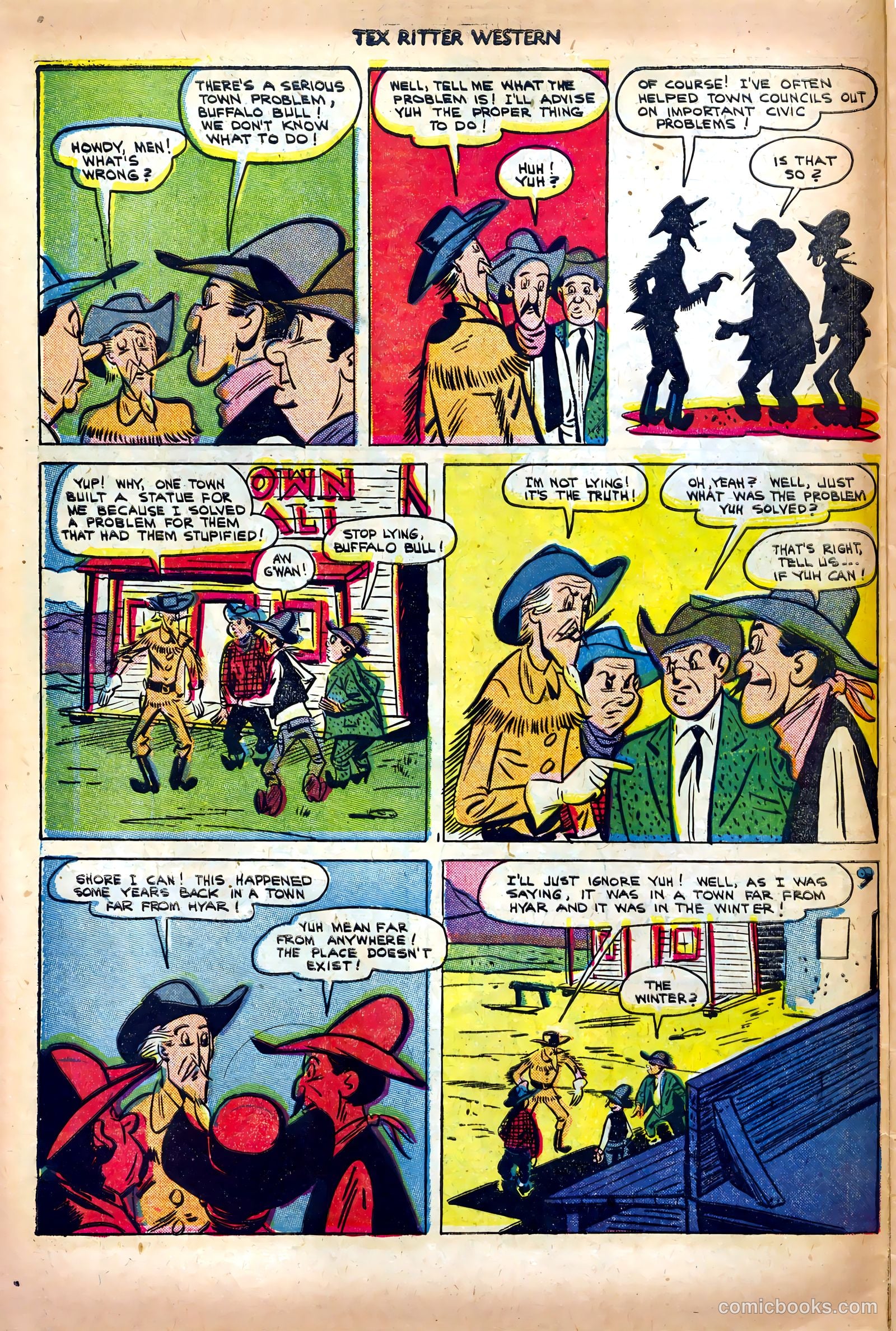 Tex Ritter Western #13 (1952) — page 14 of 36