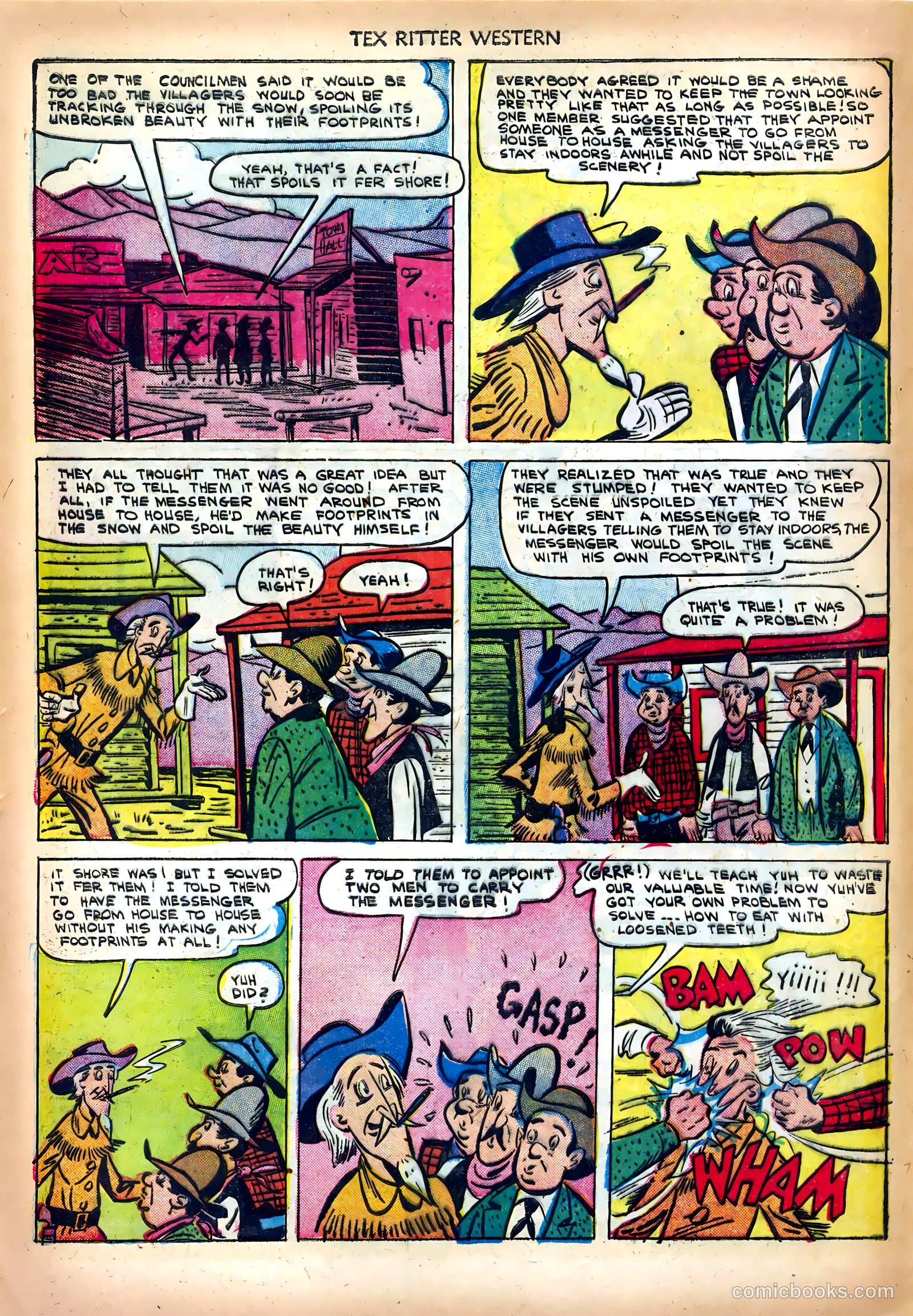 Tex Ritter Western #13 (1952) — page 16 of 36