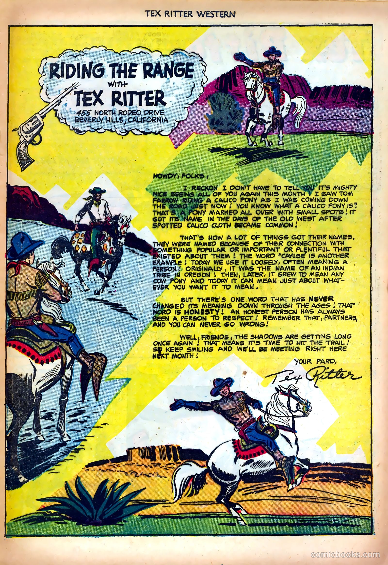 Tex Ritter Western #13 (1952) — page 17 of 36