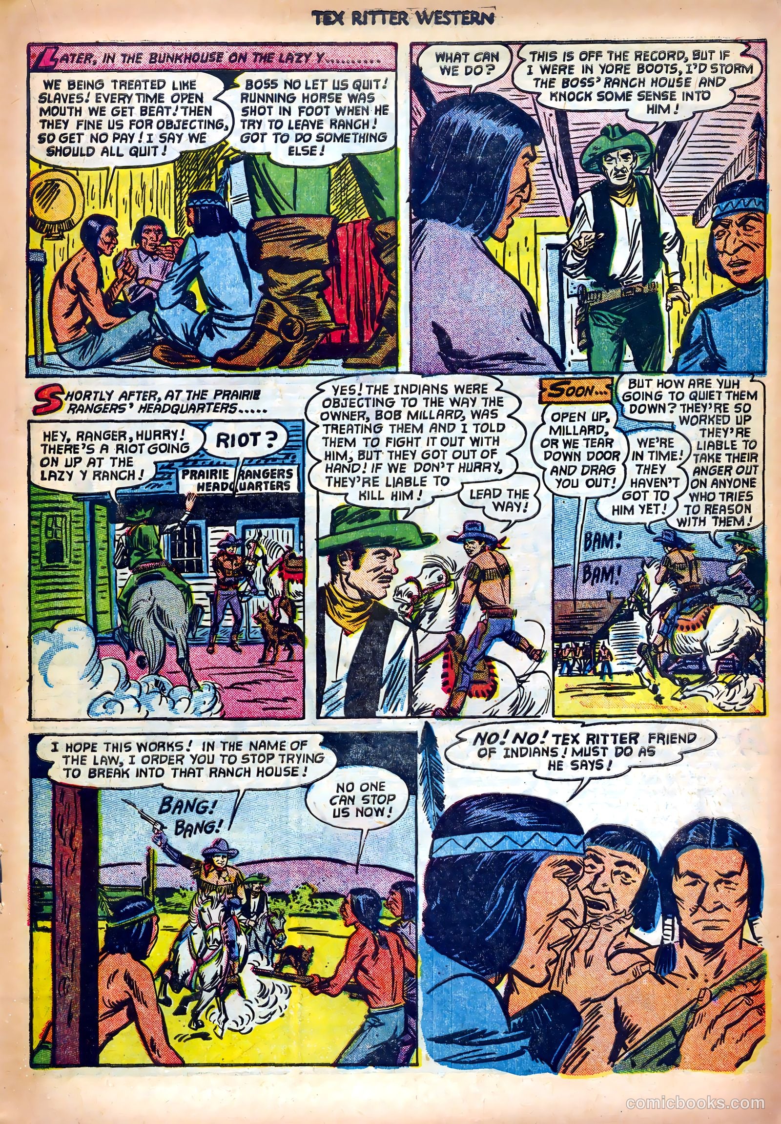 Tex Ritter Western #13 (1952) — page 19 of 36